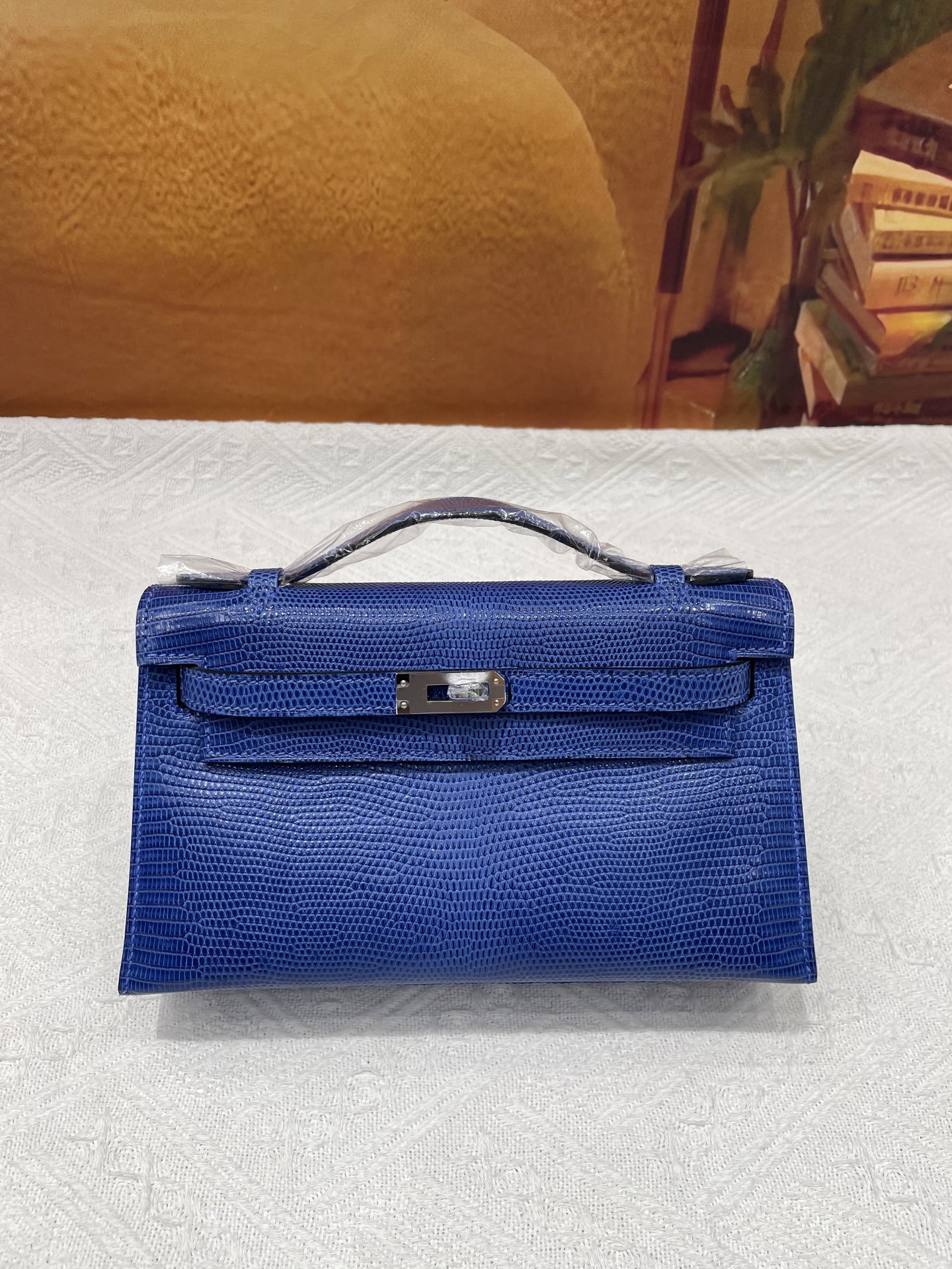 NO:851630,Lizard skin first generation sapphire blue silver buckle in stock, Hermes, hermes, Hermes,19860909蜥蜴皮一代宝石蓝色银扣现货,爱马仕,hermes,Hermes,,Bag