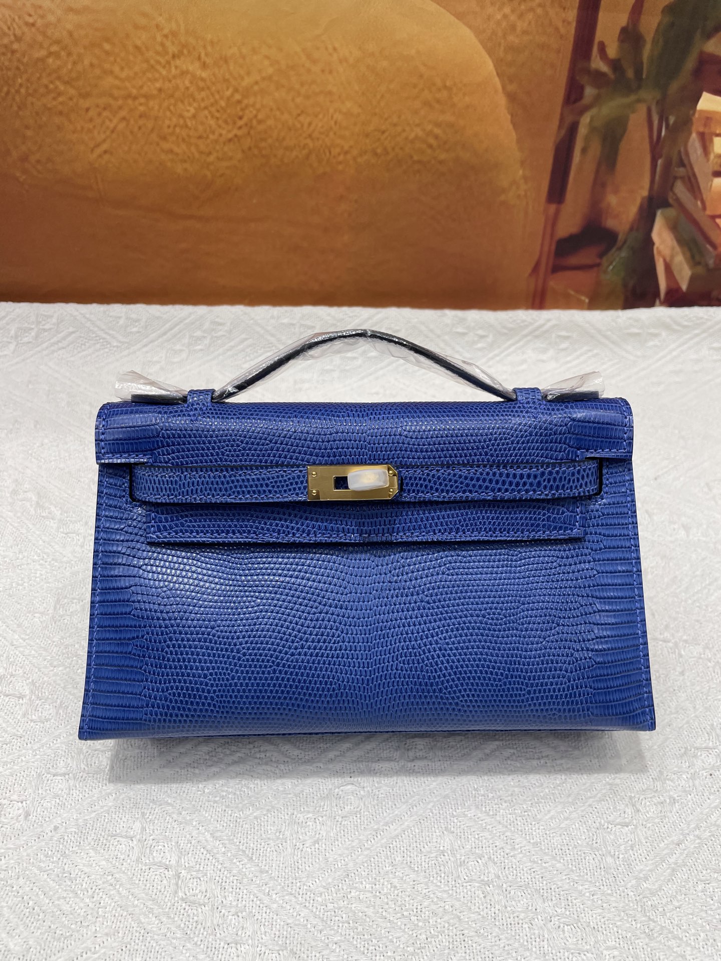 NO:851641,Lizard skin first generation sapphire blue gold buckle in stock, Hermes, hermes, Hermes,19860909蜥蜴皮一代宝石蓝色金扣现货,爱马仕,hermes,Hermes,,Bag