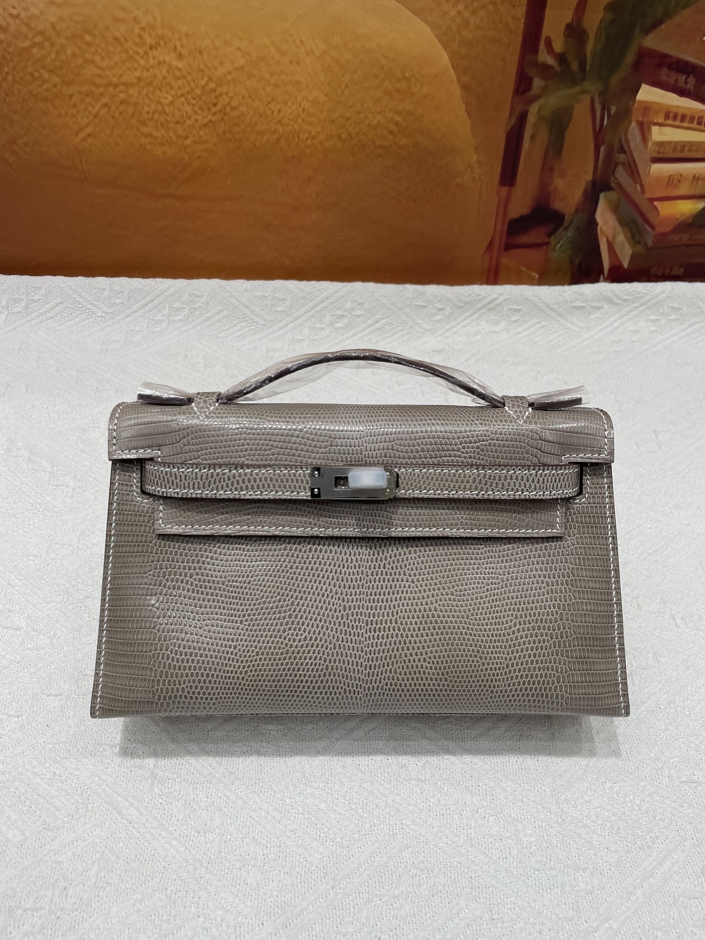 NO:851694,Lizard skin first generation hemp rope gray silver buckle in stock, Hermes, hermes, Hermes,19860909蜥蜴皮一代麻绳灰色银扣现货,爱马仕,hermes,Hermes,,Bag