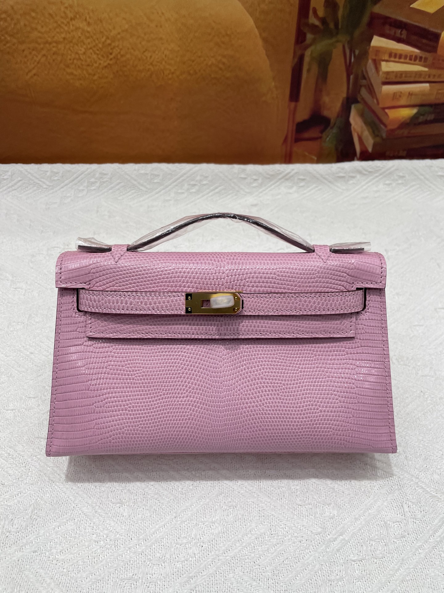 NO:851716,Lizard skin first generation pink gold buckle in stock, Hermes, hermes, Hermes,19860909蜥蜴皮一代粉色金扣现货,爱马仕,hermes,Hermes,,Bag