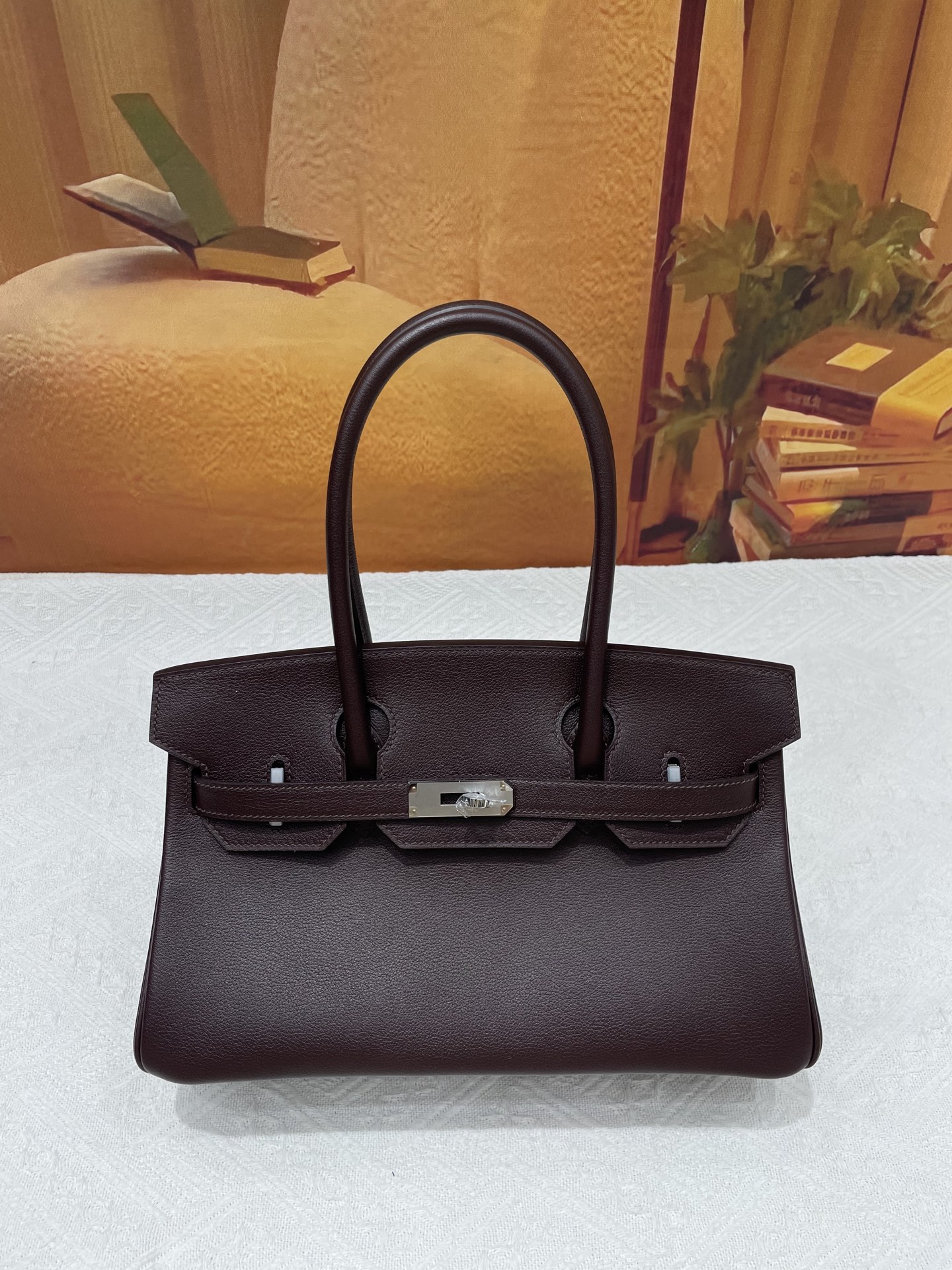 NO:699894,EV platinum 29 saddle red silver buckle in stock, Hermes, hermes, Hermes,19860909EV铂金29马鞍红色银扣现货,爱马仕,hermes,Hermes,,Bag