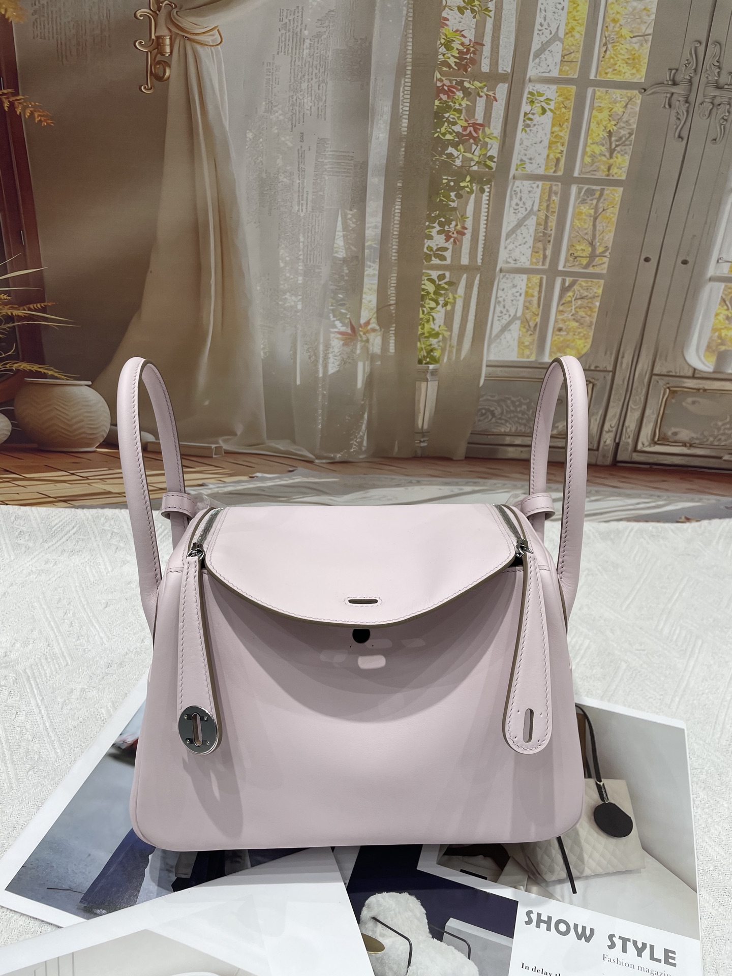 NO:763809,Swift Lindy 26 Fantasy Pink Purple Silver Buckle Spot [Rose],Hermes,hermes,stuart weitzman,Hermes,19860909Swift琳迪26梦幻粉紫银扣现货[玫瑰],爱马仕,hermes,stuart weitzman,Hermes,,Bag