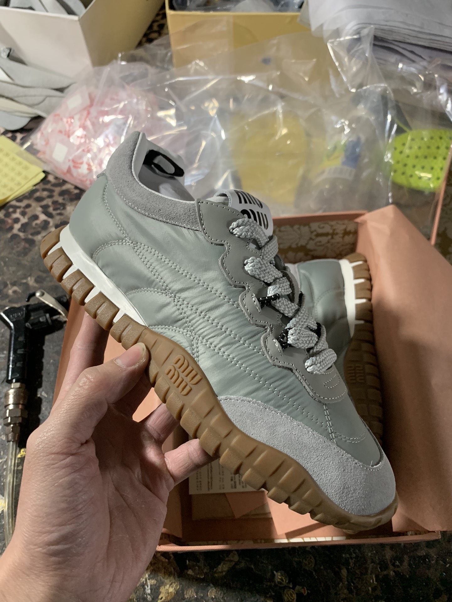 NO:693026,Gray cyan real shot, casual shoes/sports shoes, sneakers19860909灰青色 实拍,休闲鞋/运动鞋,sneakers,Women's Shoes