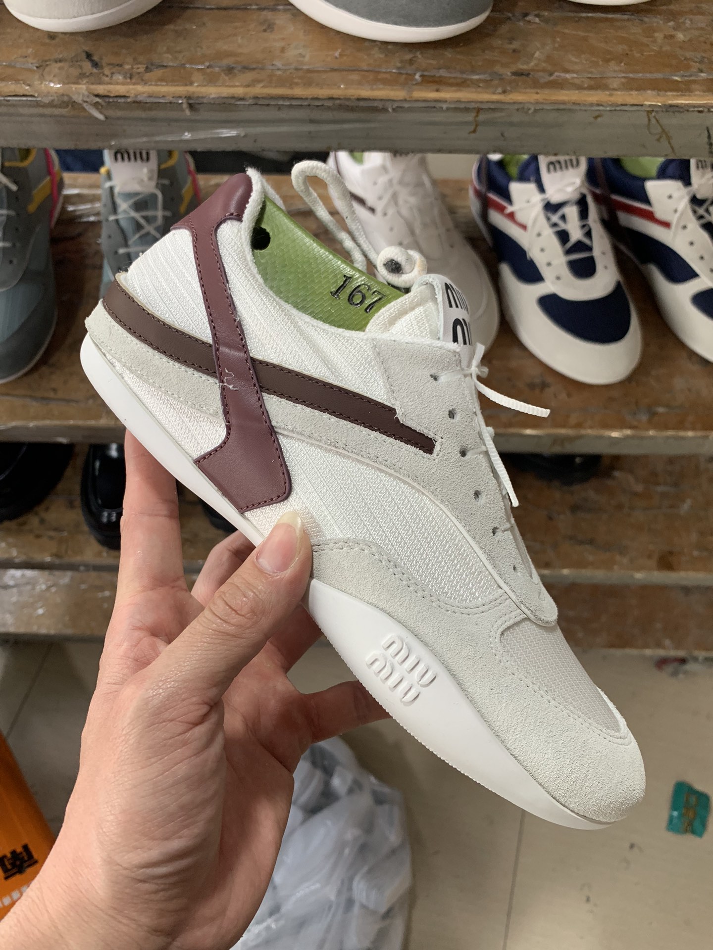 NO:693119,Brown and white details real shot appreciation, casual shoes/sports shoes, sneakers19860909棕白 细节实拍鉴赏,休闲鞋/运动鞋,sneakers,Women's Shoes