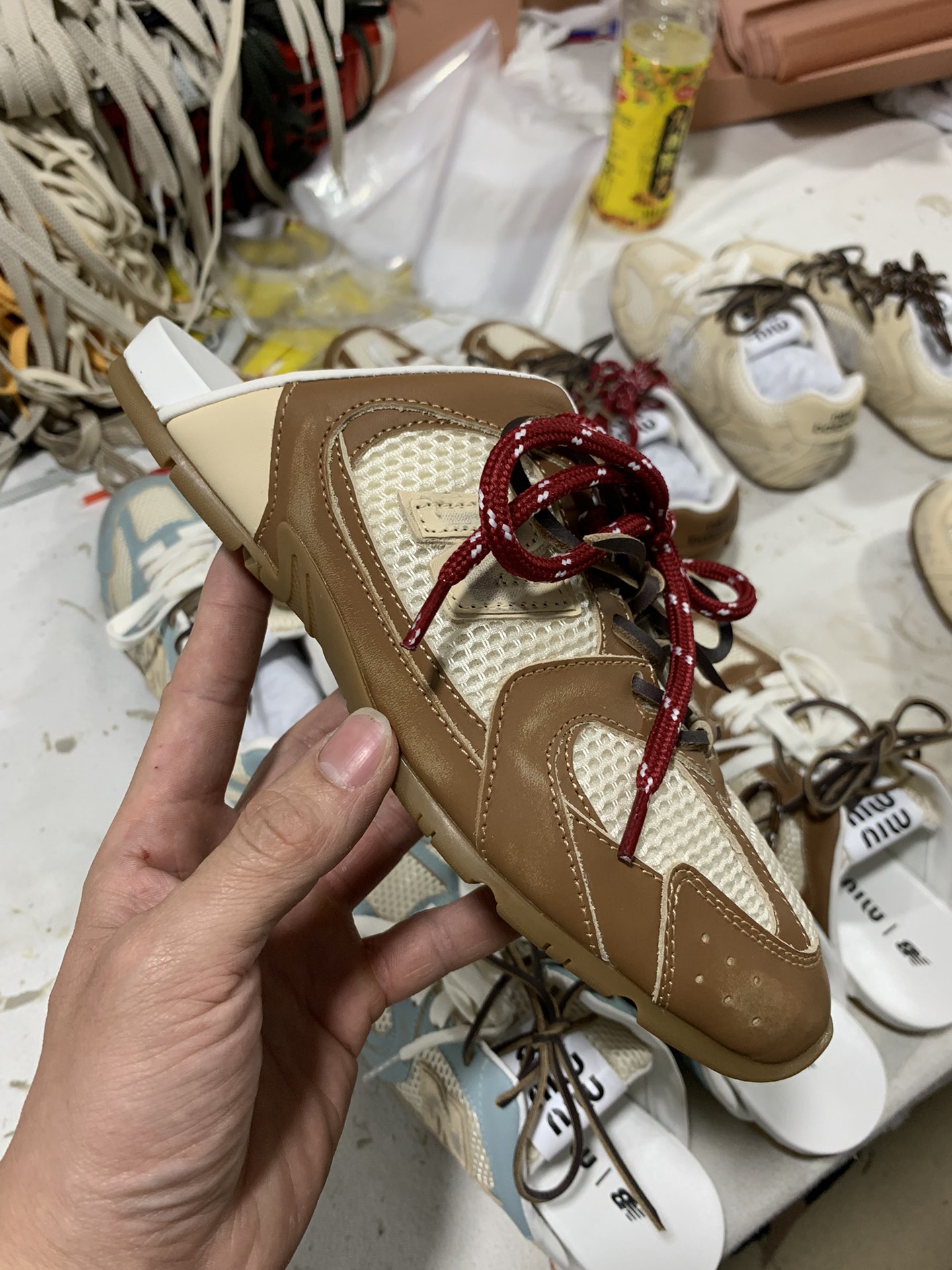 NO:693077,Polished brown net slippers, details appreciation, casual shoes/sneaker half slippers, sneakers19860909擦色棕网拖 细节鉴赏,休闲鞋/运动鞋半拖,sneakers,Women's Shoes