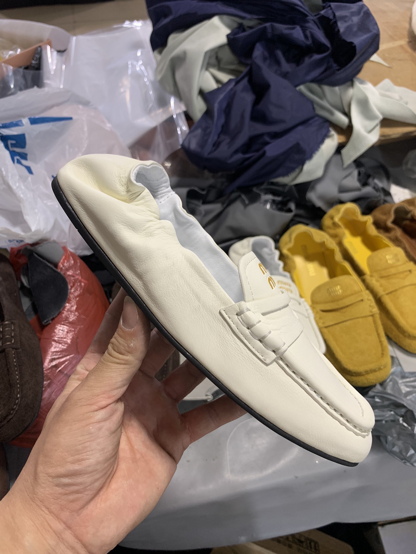 NO:693304,White details real shot appreciation, loafers, loafers19860909白色 细节实拍鉴赏,乐福鞋,loafers,Women's Shoes