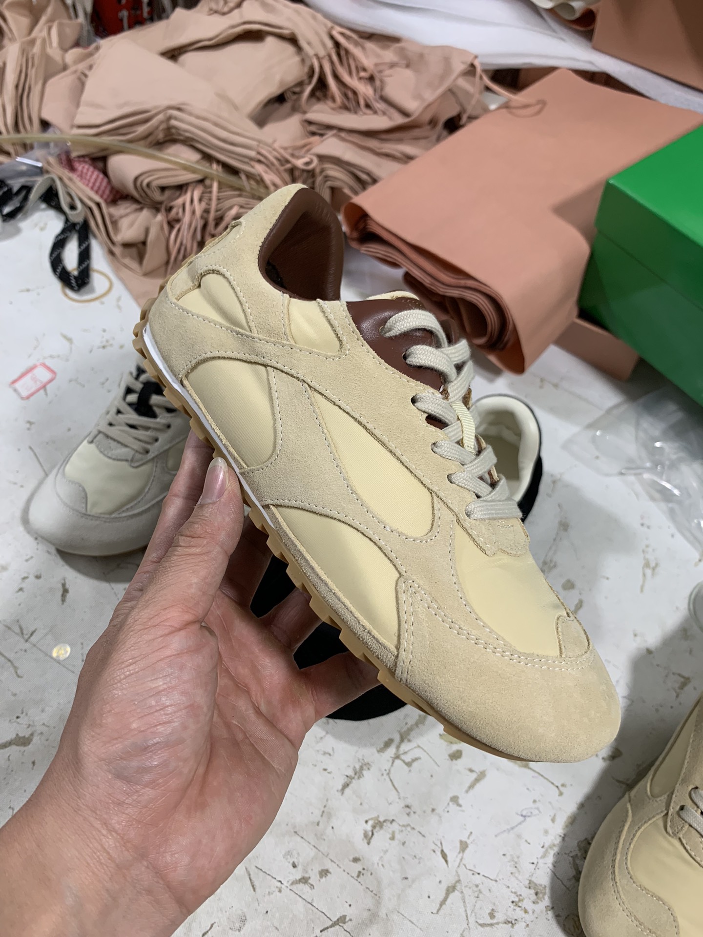 NO:693147,Apricot details real shot appreciation, casual shoes/sports shoes, sneakers19860909杏色 细节实拍鉴赏,休闲鞋/运动鞋,sneakers,Women's Shoes