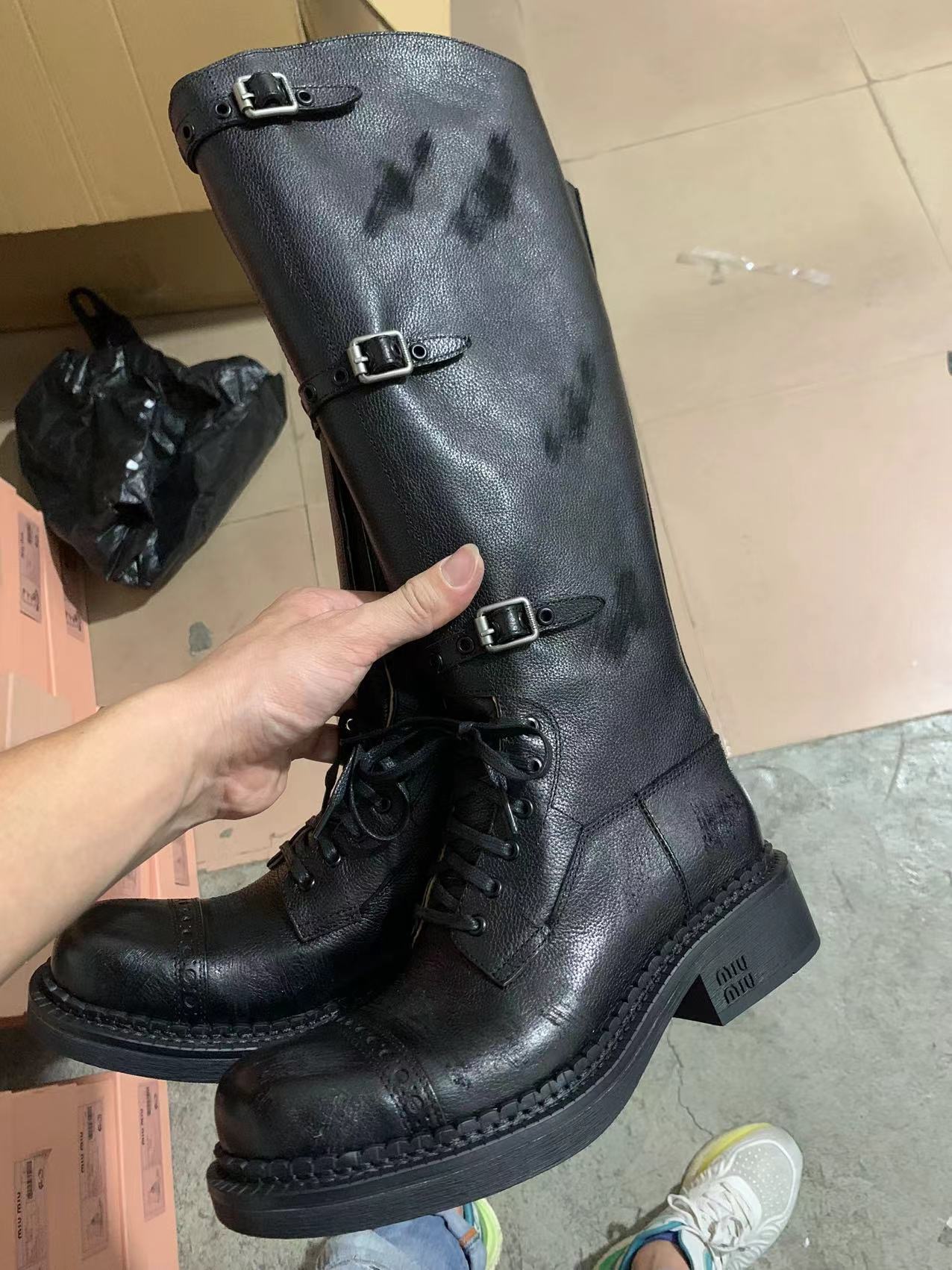 NO:692017,Black battle damaged version, detailed real shot appreciation, boots, boots19860909黑色 战损版 细节实拍鉴赏,靴子,boots,Women's Shoes