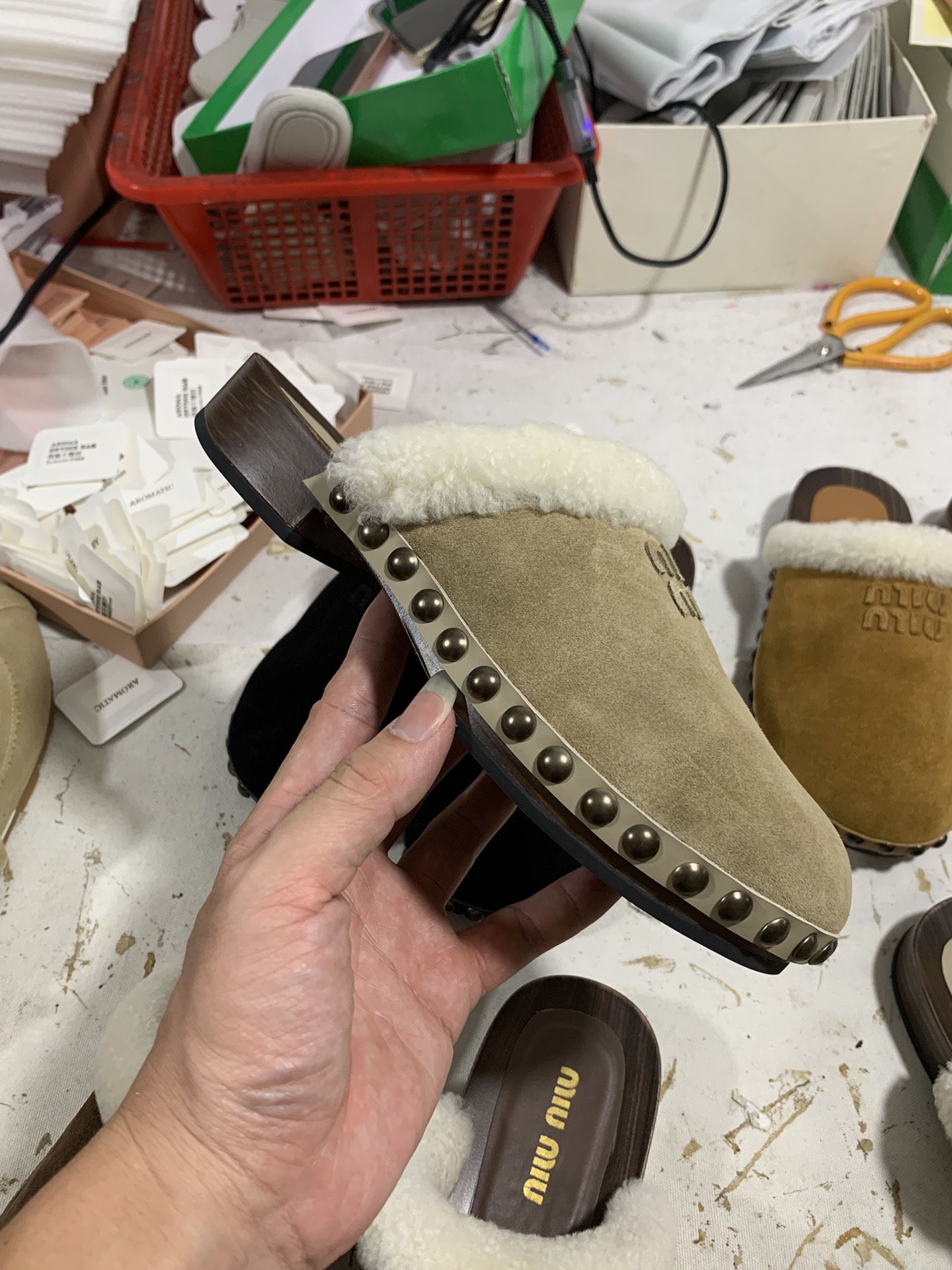 NO:693351,Maroon Detailed real shot appreciation, furry shoes and slippers, slippers19860909栗色 细节实拍鉴赏,毛毛鞋拖鞋,slippers,Women's Shoes