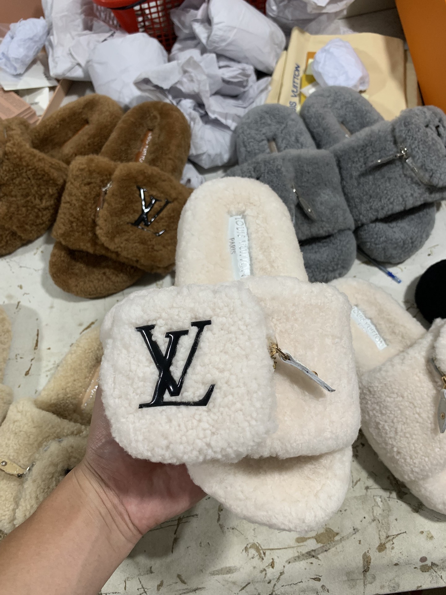 NO:693333,White, real-life appreciation of details, extra thick wool, furry shoes and slippers, slippers19860909白色 细节实拍鉴赏 超厚羊毛,毛毛鞋拖鞋,slippers,Women's Shoes