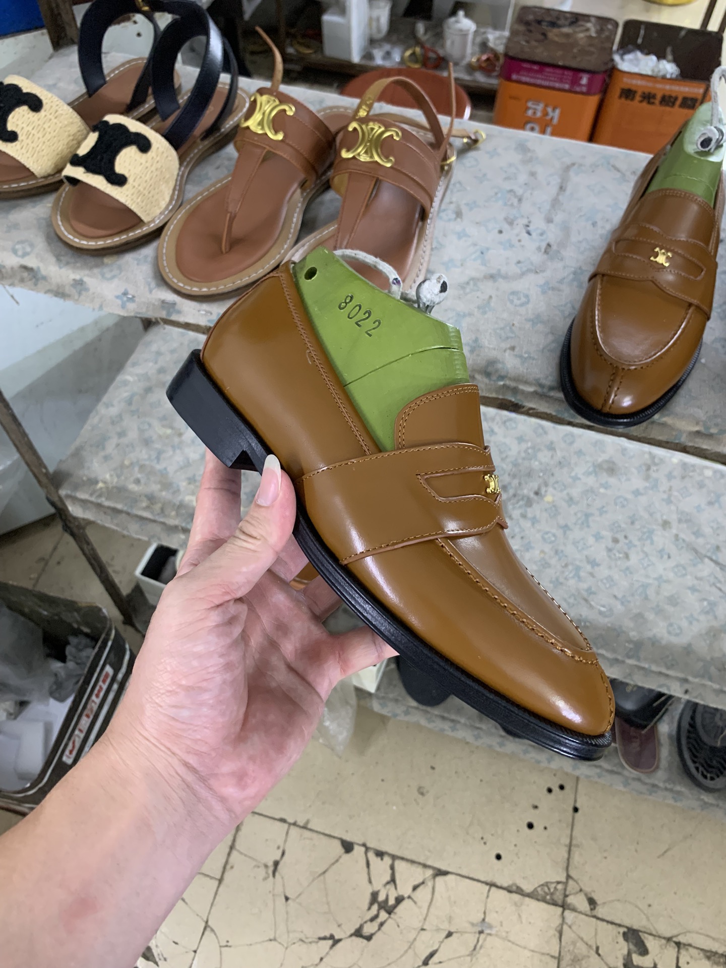 NO:692968,Brown details real shot appreciation, loafers, loafers19860909棕色 细节实拍鉴赏,乐福鞋,loafers,Women's Shoes