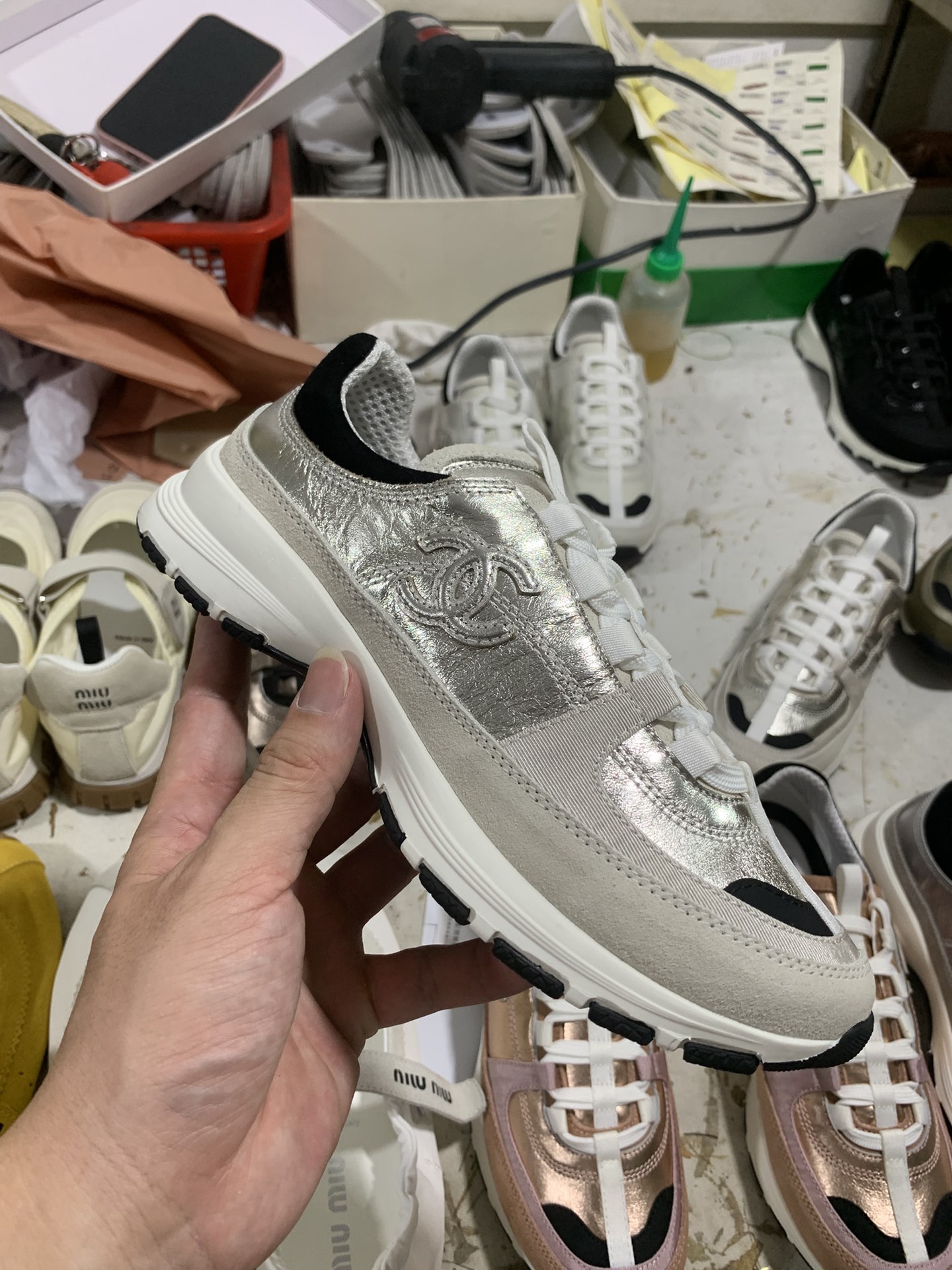 NO:693111,Gray Champagne details real shot appreciation, casual shoes/sneakers, sneakers19860909灰香槟 细节实拍鉴赏,休闲鞋/运动鞋,sneakers,Women's Shoes