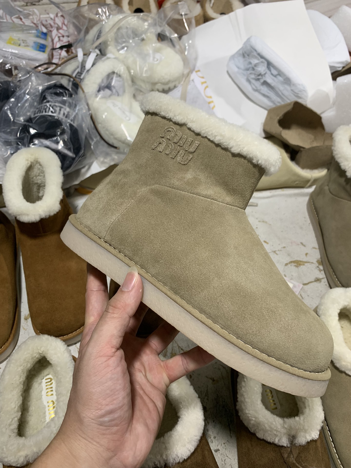 NO:692988,Khaki detailed real shot appreciation, snow boots, boots19860909卡其 细节实拍鉴赏,雪地靴,boots,Women's Shoes