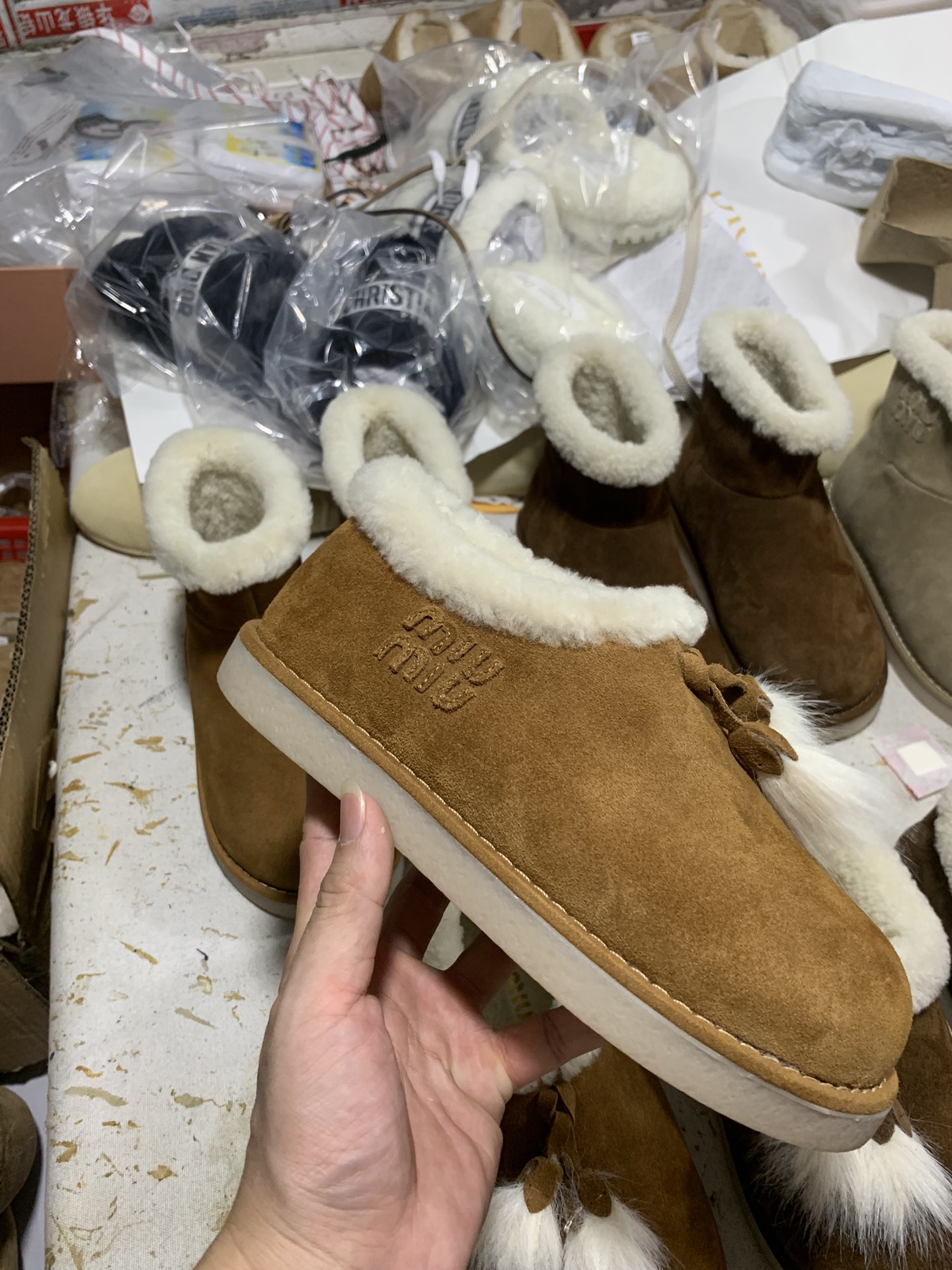 NO:693346,Brown detailed real shot appreciation, snow boots, boots19860909棕色 细节实拍鉴赏,雪地靴,boots,Women's Shoes