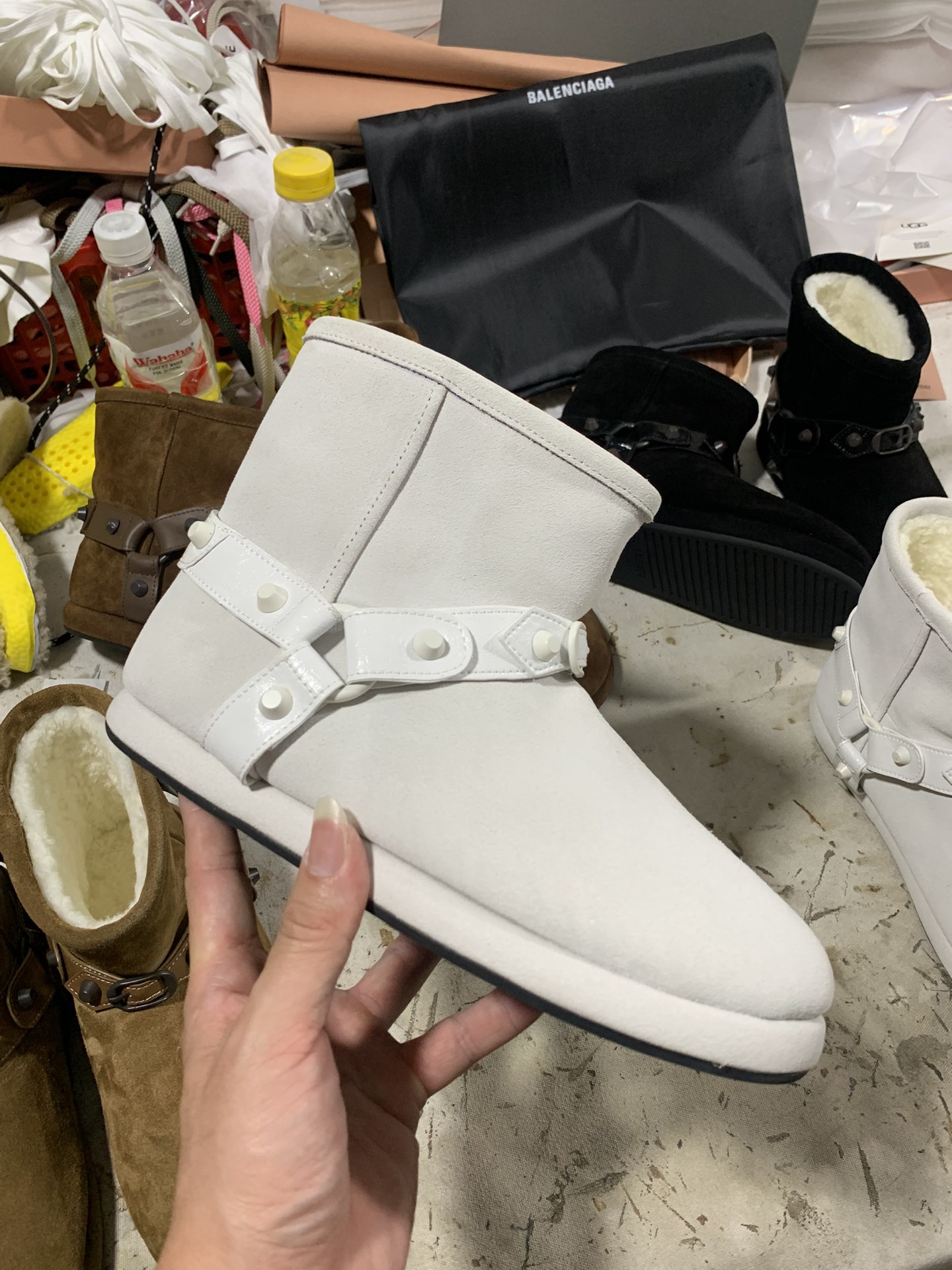 NO:693003,White detailed real shot appreciation, snow boots, boots19860909白色 细节实拍鉴赏,雪地靴,boots,Women's Shoes