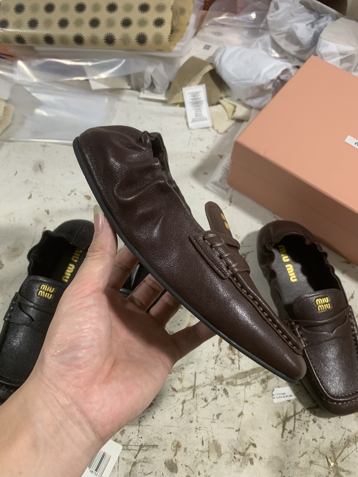 NO:693024,Burgundy details real shot appreciation, loafers, loafers19860909酒红色 细节实拍鉴赏,乐福鞋,loafers,Women's Shoes