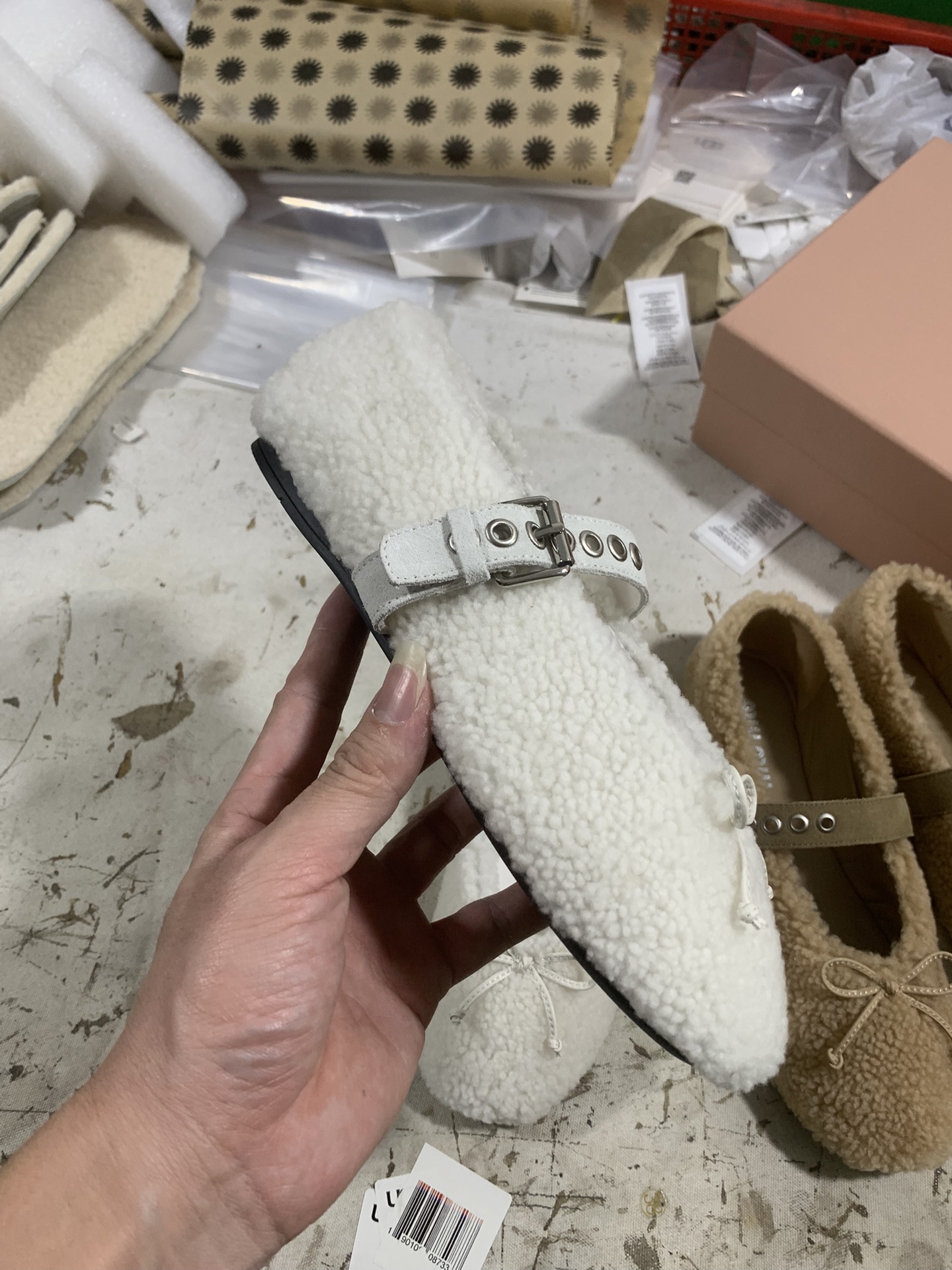 NO:692962,White furry details real shot appreciation, furry shoes19860909白色毛毛 细节实拍鉴赏,毛毛鞋,Women's Shoes