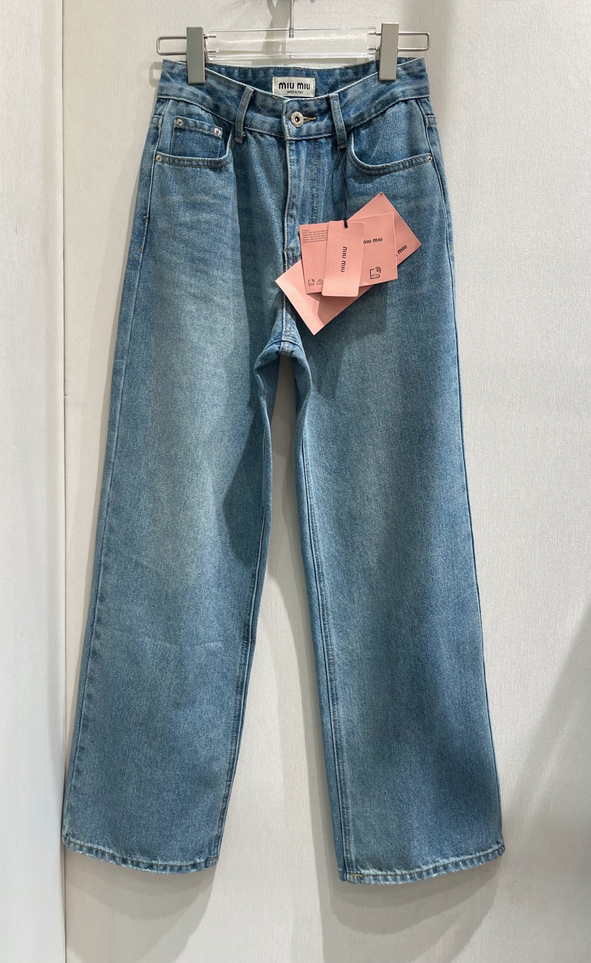 Réplique de haute qualité 1: 1
 MiuMiu Vêtements Jeans Collection printemps – été Jambes larges