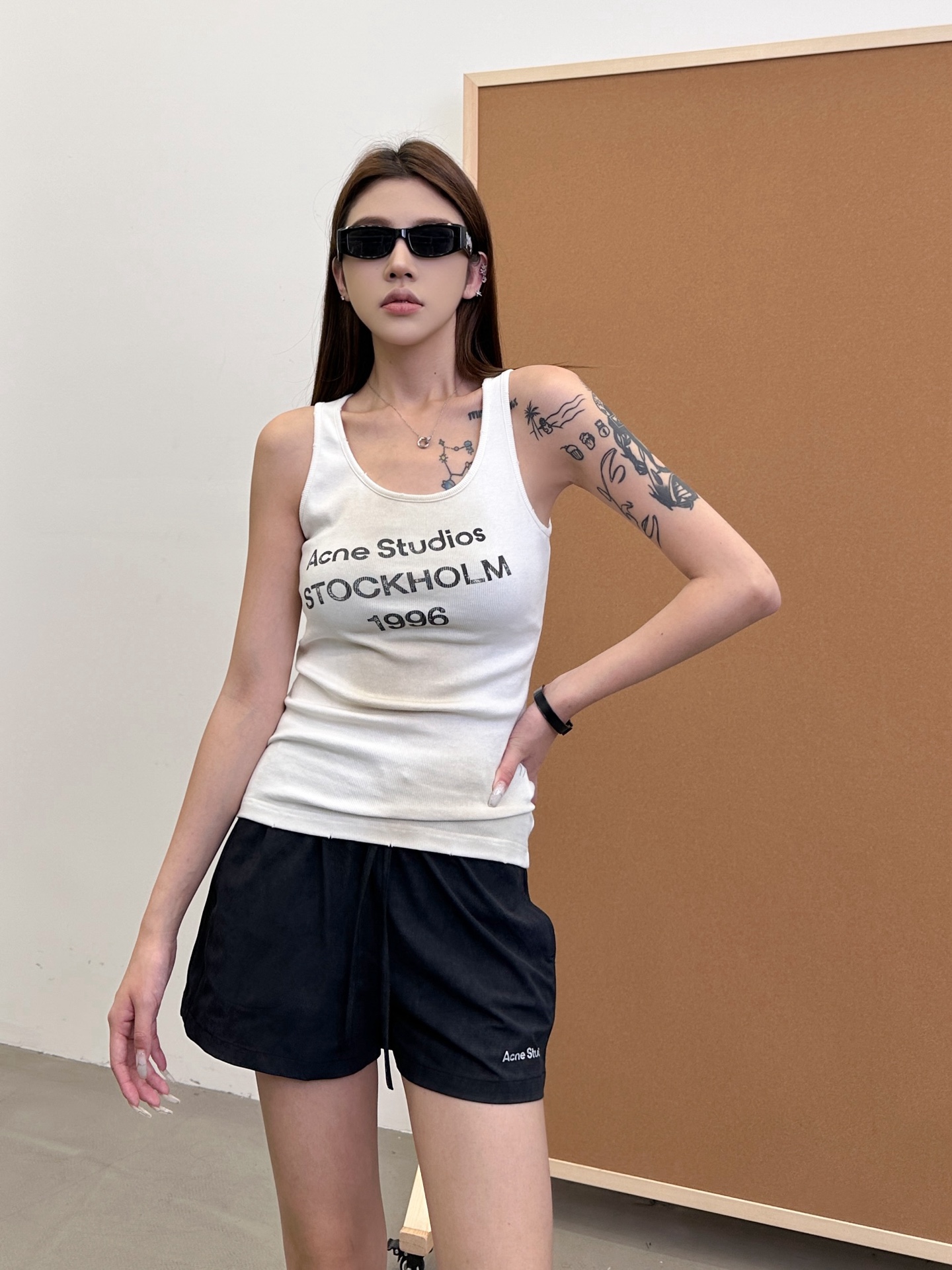 NO:412623,ACNE | New casual shorts, classic thick printed logo, ready-to-wear color stir-frying, size sml, acne studios, shorts, alexander wang19860909ACNE ｜ 新款休闲短裤,经典厚版印花标,成衣炒色工艺,尺码sml,,acne studios,shorts,alexander wang,Women's clothing
