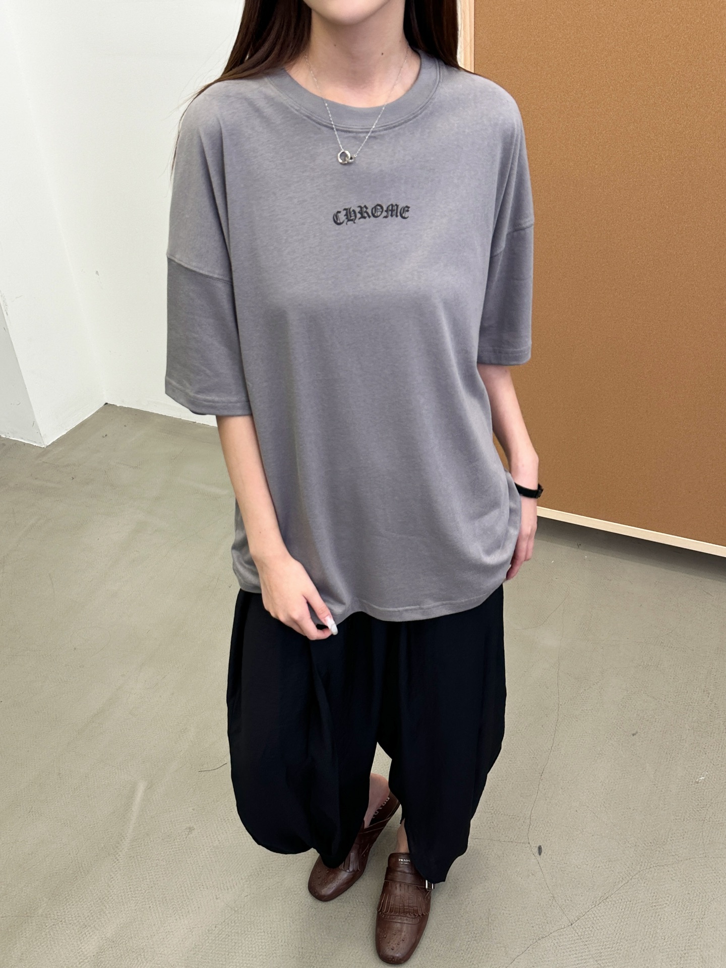 NO:415124,Croxin | New short-sleeved T-shirt, classic printed front and rear, combed thin cotton, same style for men and women, size sml, chrome hearts, T-shirt, alexander wang19860909克罗心 ｜ 新款短袖t,前后经典印花标,精梳薄棉,男女同款,尺码sml,,chrome hearts,T-shirt,alexander wang,Women's clothing