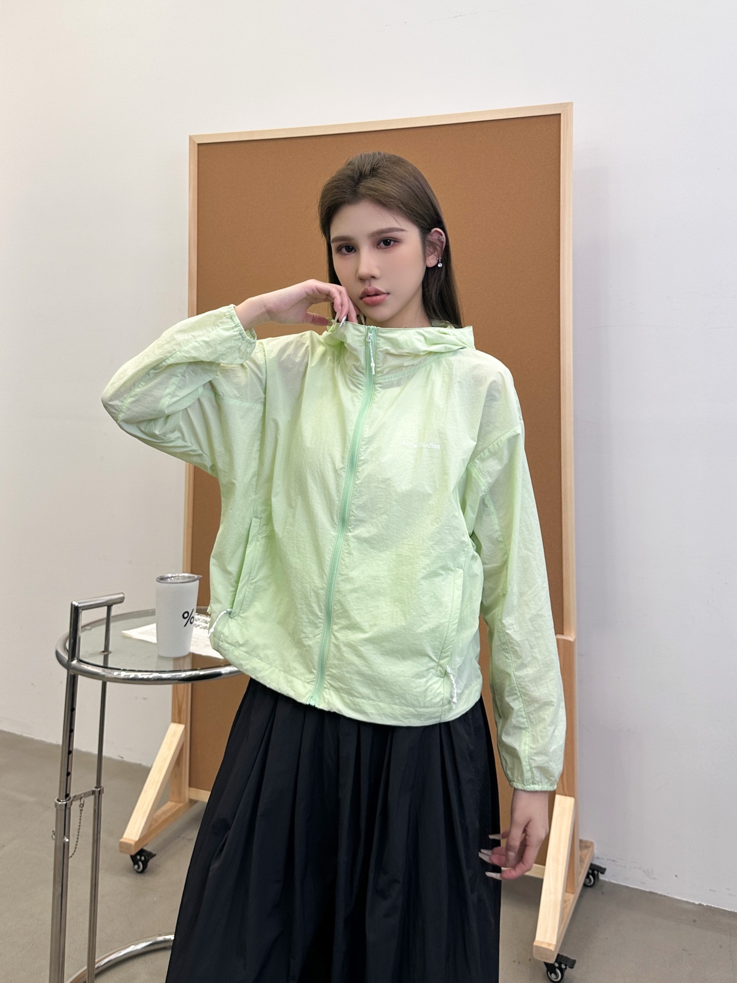 NO:435547,Acne | New light and thin sun protection clothing, classic front and rear printing logo, imported ultra-thin nylon sun protection fabric, size sml, acne studios, alexander wang19860909Acne ｜ 新款轻薄防晒服,经典前后印花标,进口超薄尼龙防晒面料,尺码sml,,acne studios,alexander wang,Women's clothing