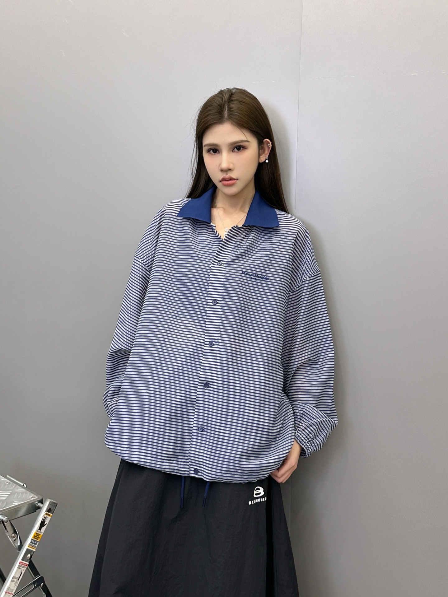 NO:435542,mm6 ｜ New casual thin jacket, classic embroidery logo, Japanese imported ten-silk striped fabric, same style for men and women, size sml,,masion magiela,jackets & coats,alexander wang19860909mm6 ｜ 新款休闲薄外套,经典刺绣标,日本进口天丝条纹面料,男女同款,尺码sml,,masion margiela,jackets & coats,alexander wang,Women's clothing