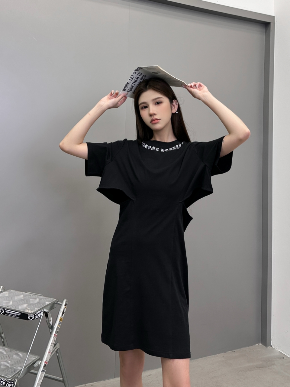 NO:441341,Croxin | New dress, laundry washing water and garment printing process, special structure practice, size sml, chrome hearts, skirts, alexander wang19860909克罗心 ｜ 新款连衣裙,成衣洗水加成衣印花工艺,特殊结构做法,尺码sml,,chrome hearts,skirts,alexander wang,Women's clothing