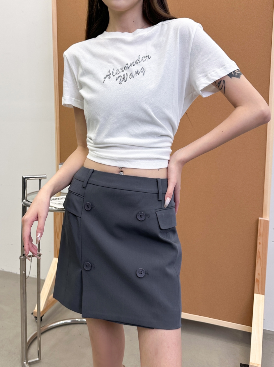 NO:441319,mm6 | New casual skirt, imported TR fabric, three-dimensional tailoring, size sml,,masion margiela,skirts,alexander wang19860909mm6 ｜ 新款休闲短裙,进口TR面料,立体剪裁,尺码sml,,masion margiela,skirts,alexander wang,Women's clothing