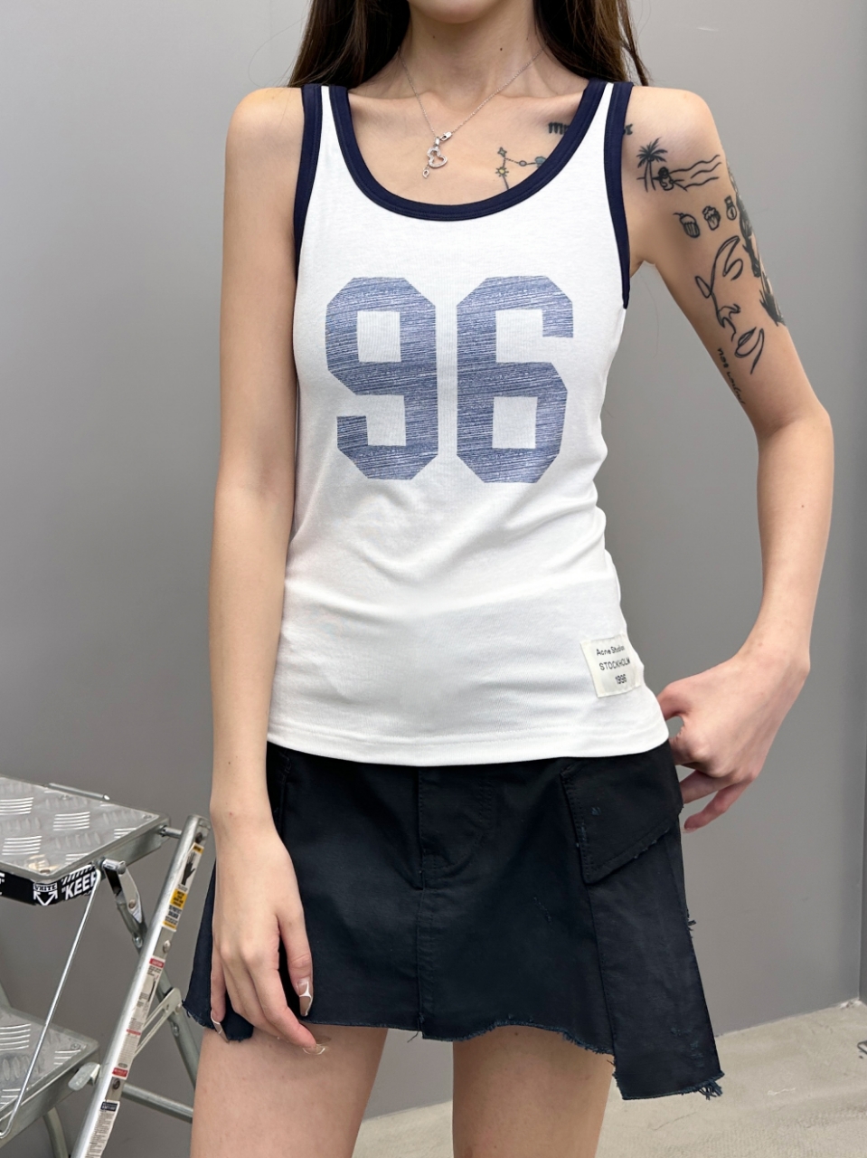 NO:446333,Acne | New vest, contrasting color edging workmanship, front and rear printing, cotton fabric, size sml, acne studios, alexander wang19860909Acne ｜ 新款背心,撞色包边做工,前后印花,人棉面料,尺码sml,,acne studios,alexander wang,Women's clothing