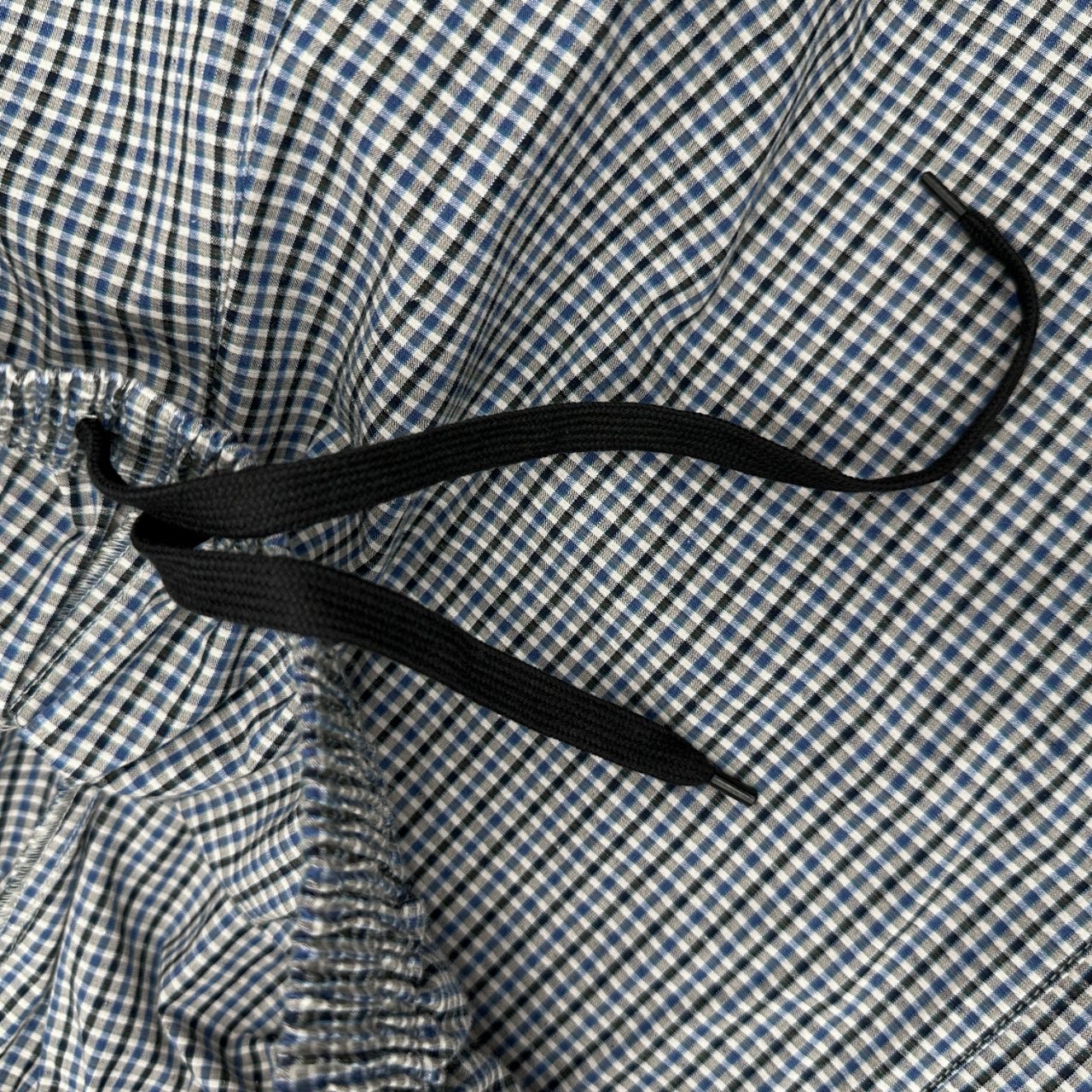 巴黎 ｜ 新款休闲裤，经典刺绣标，棉麻混纺格子面料，休闲时尚，男女同款，尺码sml