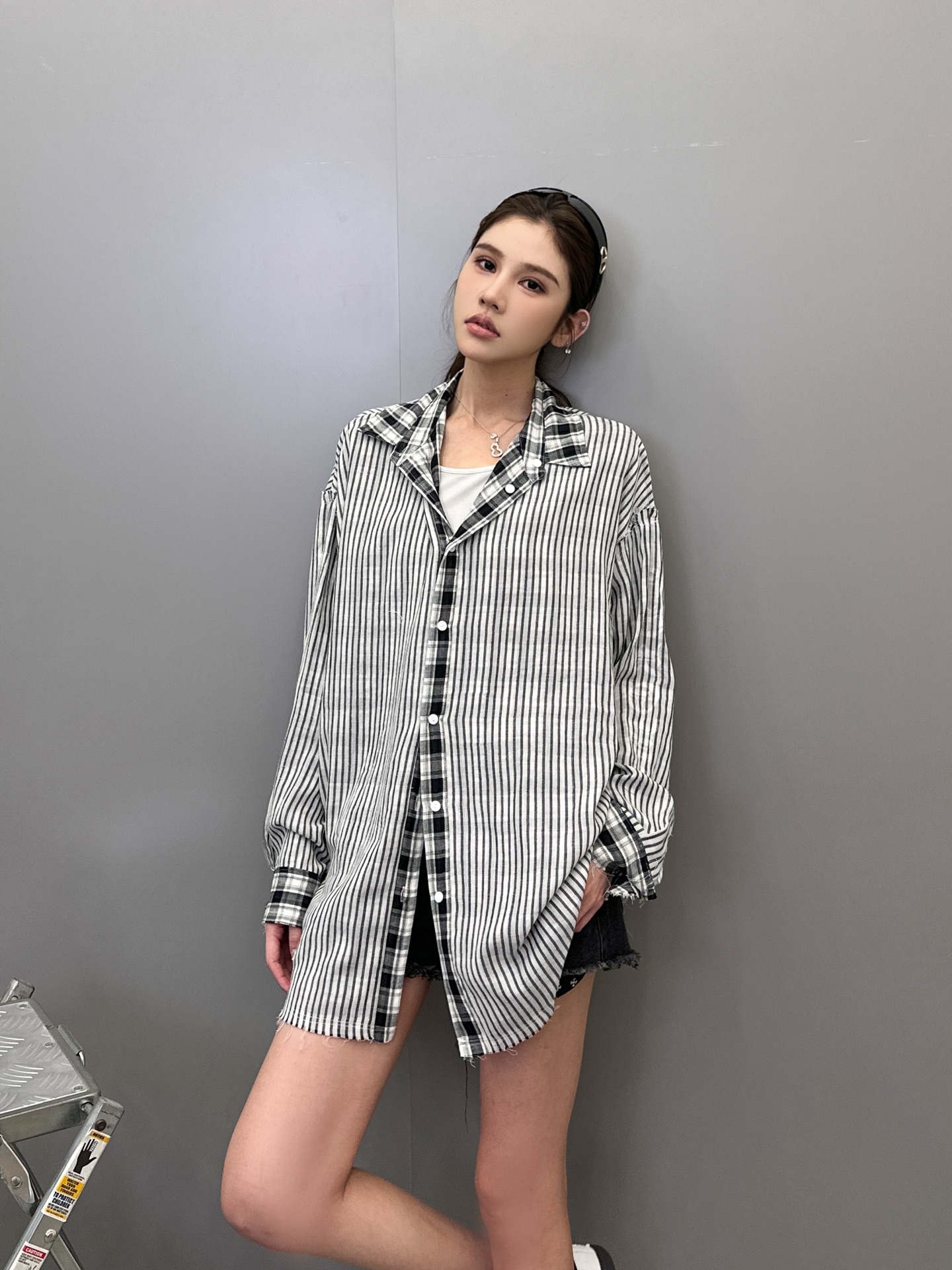 克罗心 ｜ 新款衬衣，成衣洗水毛边加多处印花工艺，日本进口双面全棉面料，男女同款，尺码sml