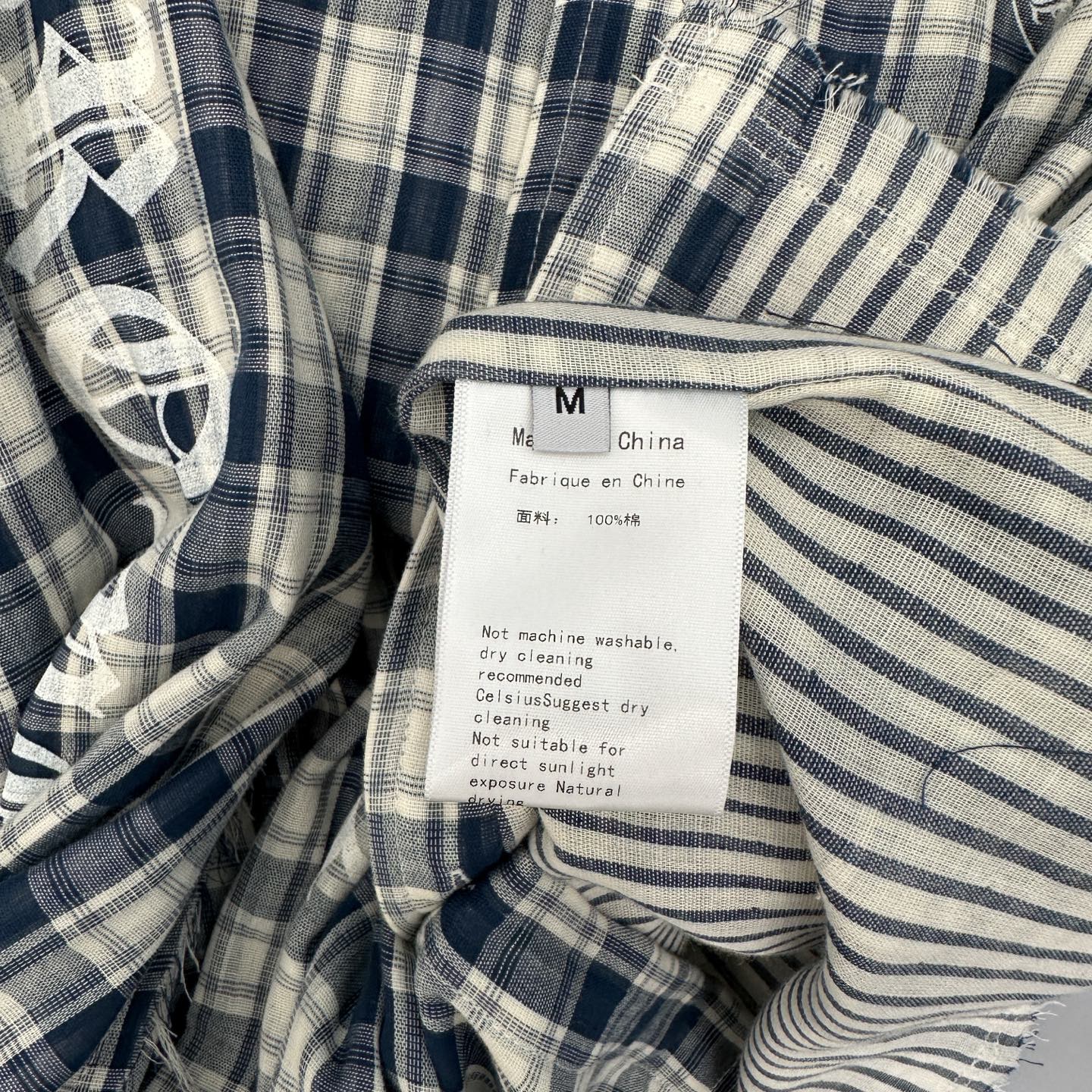 克罗心 ｜ 新款衬衣，成衣洗水毛边加多处印花工艺，日本进口双面全棉面料，两面穿男女同款，尺码sml