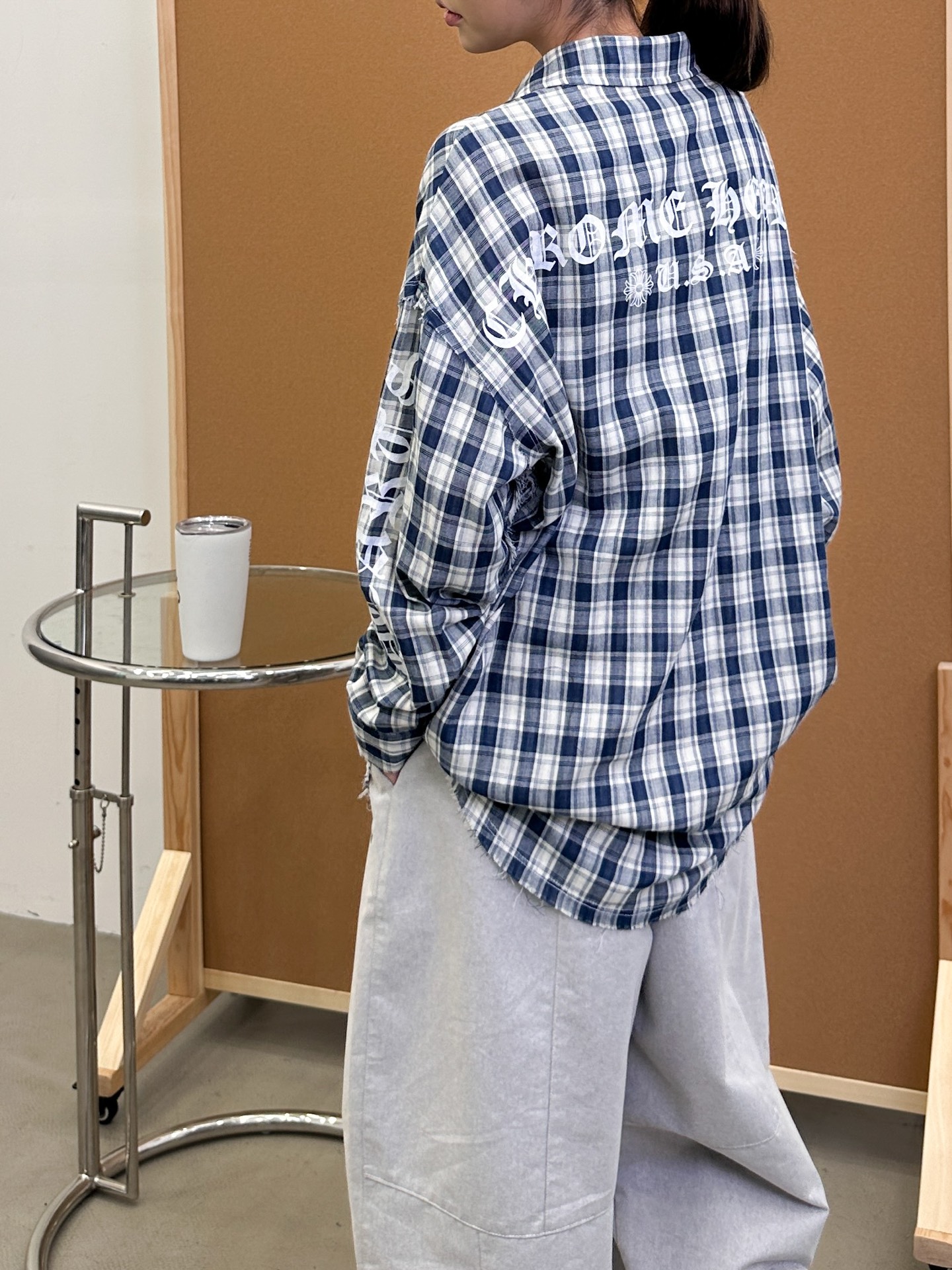 克罗心 ｜ 新款衬衣，成衣洗水毛边加多处印花工艺，日本进口双面全棉面料，两面穿男女同款，尺码sml