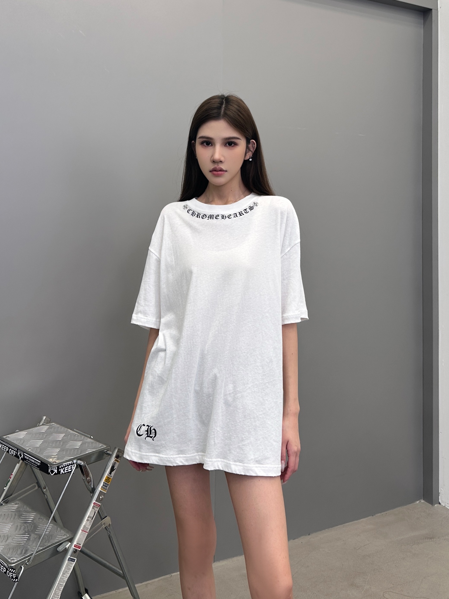 NO:451797,Croxin | New short-sleeved T, laundry washing water hanging grinding and multiple printing technology, Japanese imported linen cotton fabric, same style for men and women, size sml, chrome hearts, T-shirt, alexander wang19860909克罗心 ｜ 新款短袖t,成衣洗水吊磨加多处印花工艺,日本进口亚麻棉面料,男女同款,尺码sml,,chrome hearts,T-shirt,alexander wang,Women's clothing