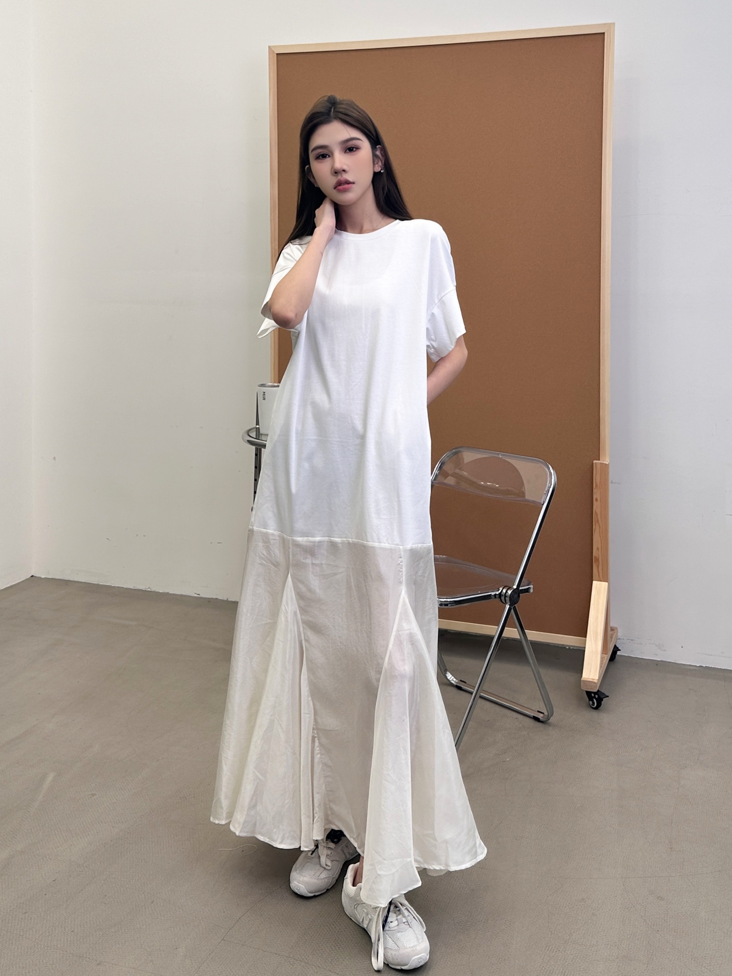 NO:451806,Acne | New dress, classic top and bottom splicing style, special cuff design, casual and fashionable, size sml, acne studios, skirts, alexander wang19860909Acne ｜ 新款连衣裙,经典上下拼接版型,特殊袖口设计,休闲时尚,尺码sml,,acne studios,skirts,alexander wang,Women's clothing