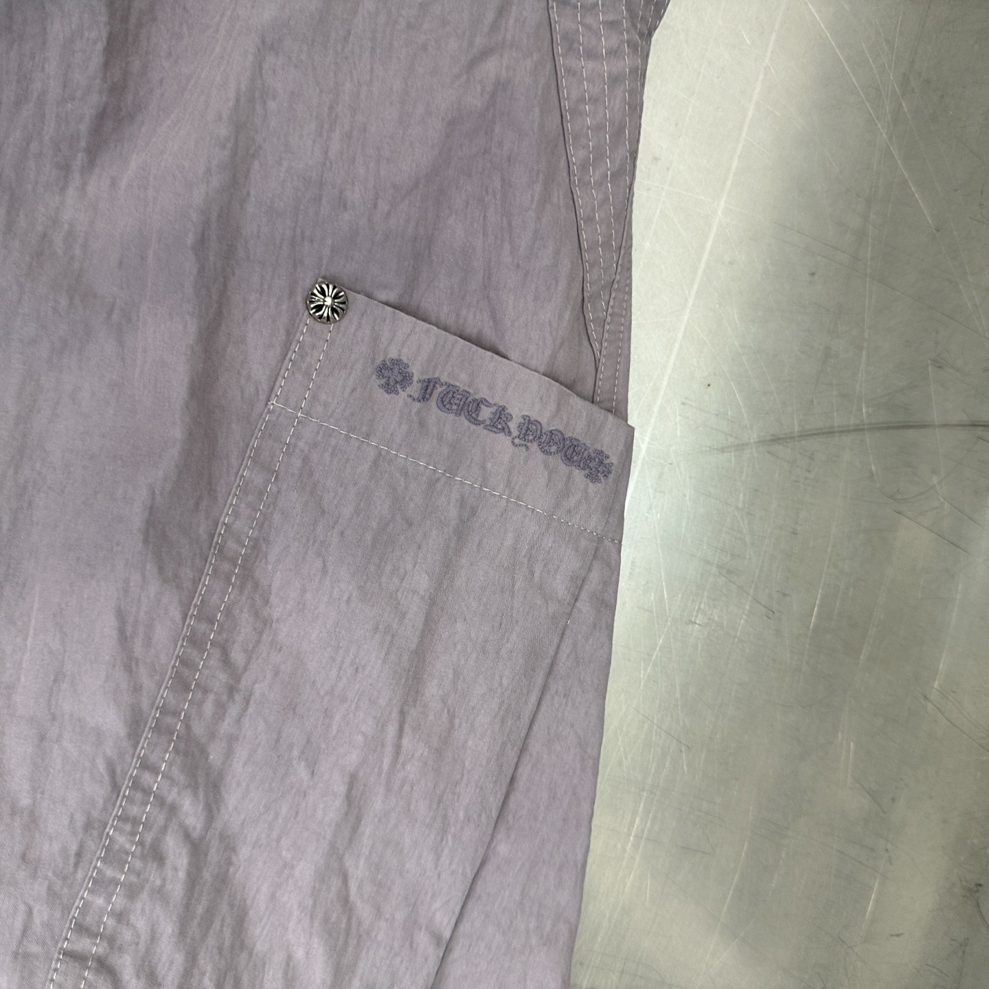 克罗心 ｜ 新款工装休闲裤，进口特殊混纺棉布，经典字母刺绣标，男女同款，尺码sml