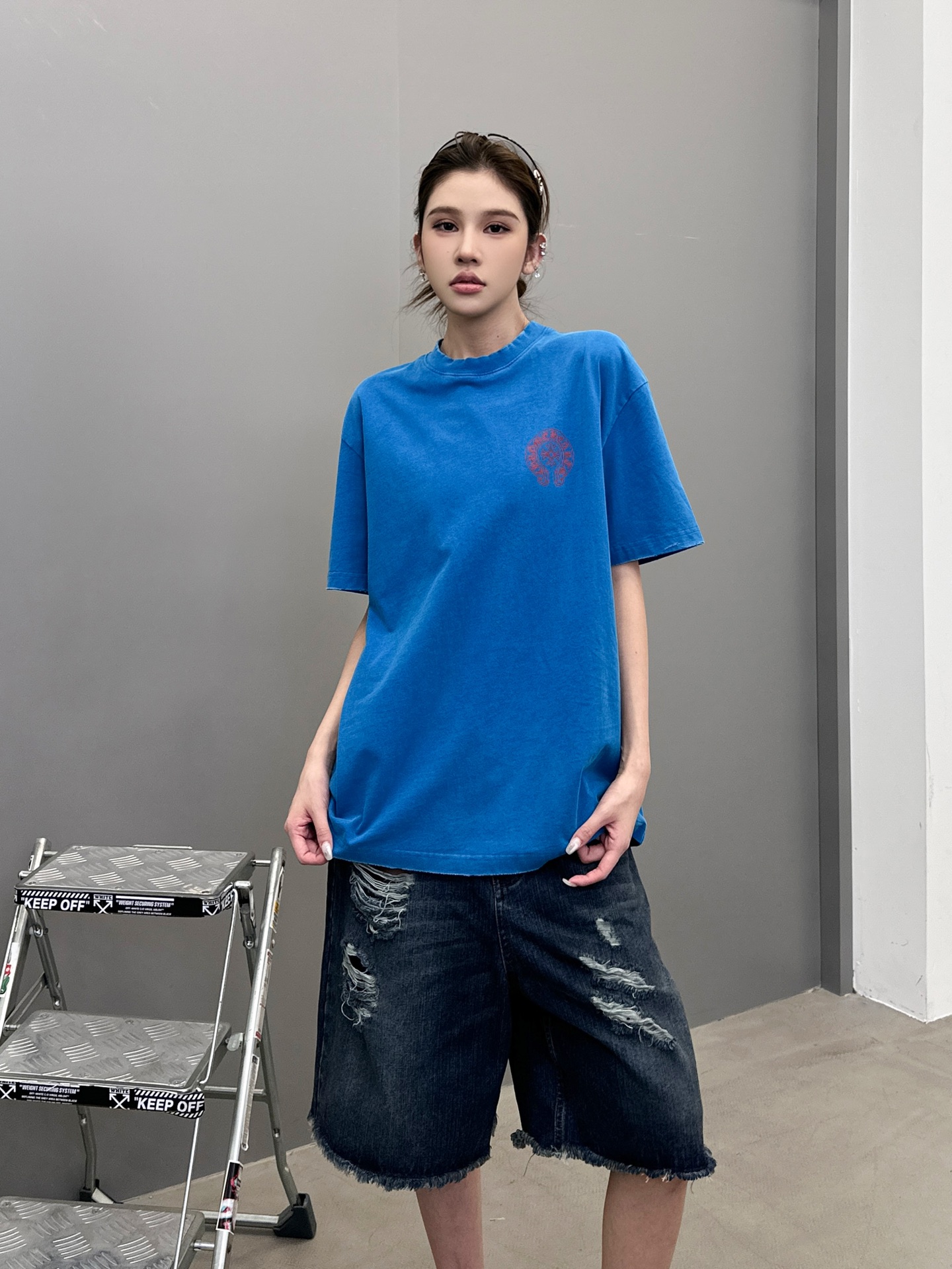 克罗心 ｜ 新款短袖t，成衣洗水印花吊磨工艺，男女同款，尺码sml