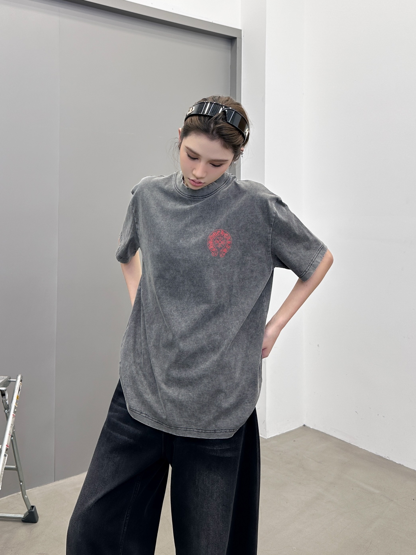 克罗心 ｜ 新款短袖t，成衣洗水印花吊磨工艺，男女同款，尺码sml