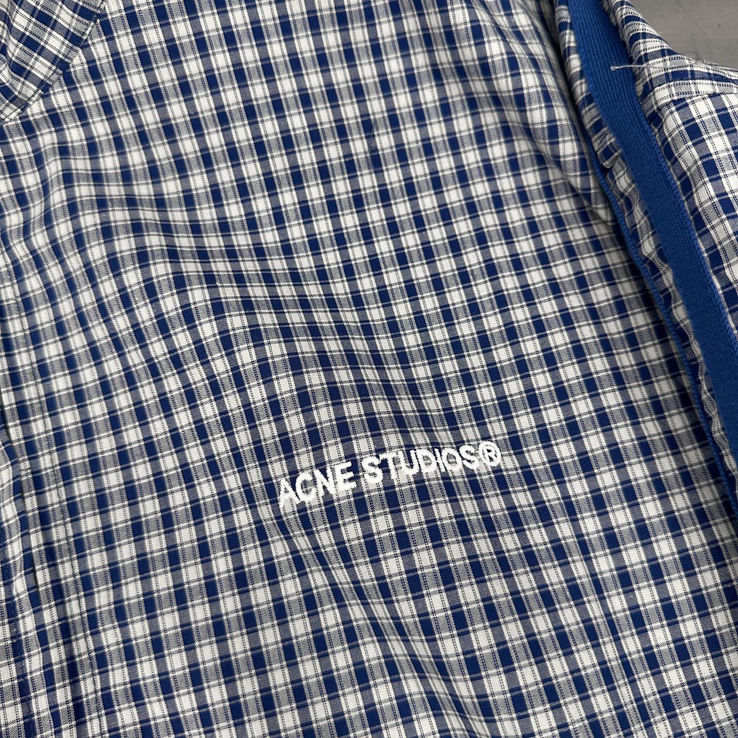  Acne ｜ 新款休闲上衣，经典刺绣标，手工车杠工艺，进口格子全棉面料，男女同款，尺码sml