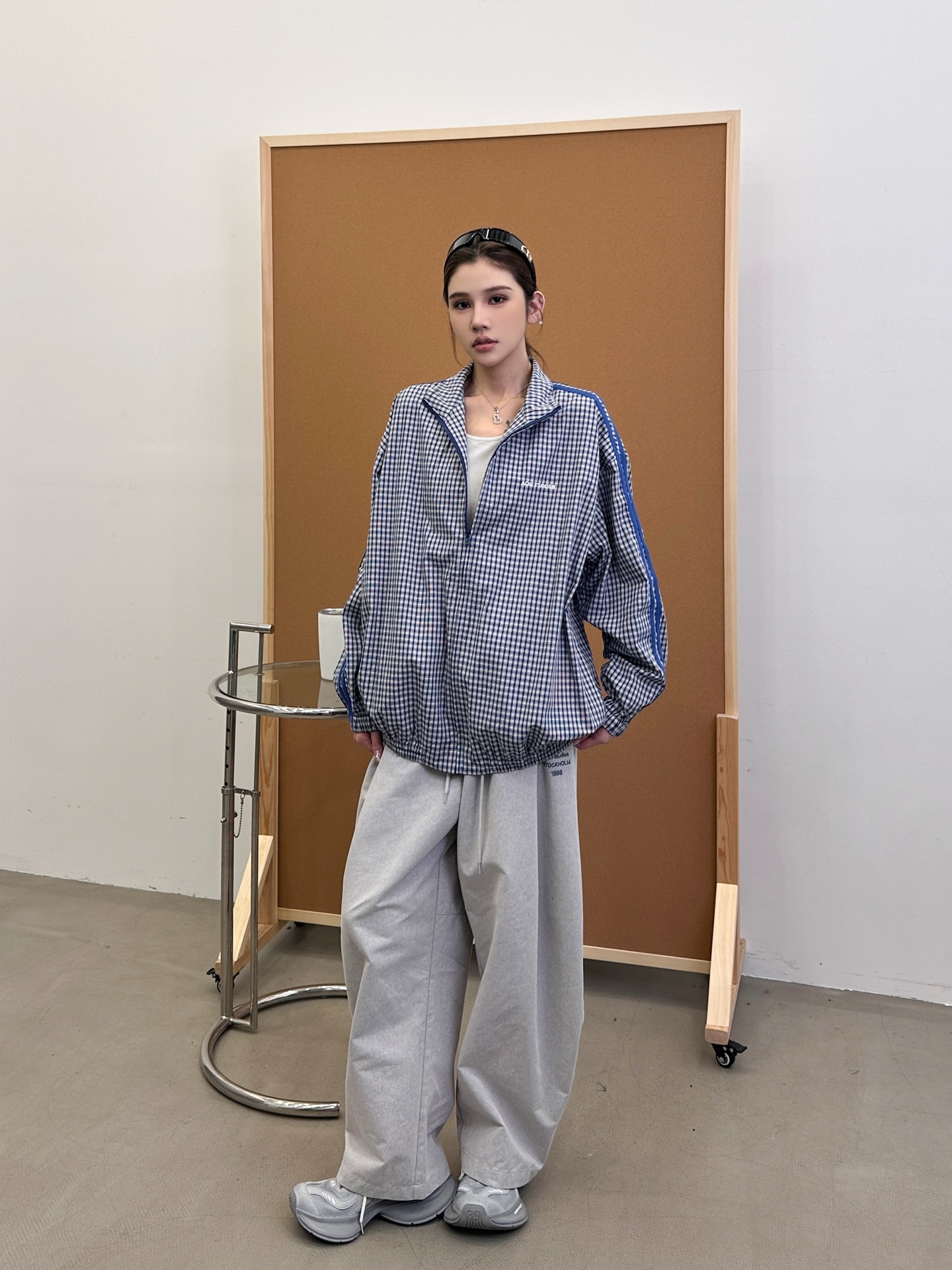  Acne ｜ 新款休闲上衣，经典刺绣标，手工车杠工艺，进口格子全棉面料，男女同款，尺码sml