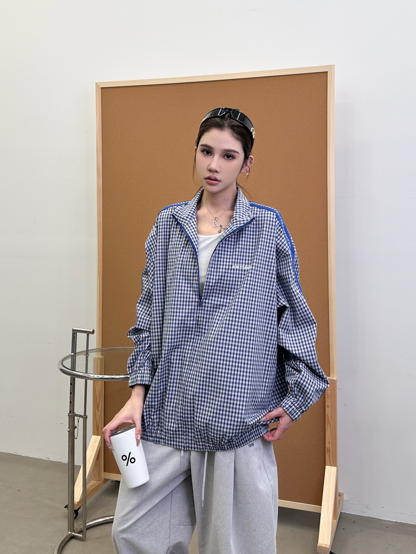  Acne ｜ 新款休闲上衣，经典刺绣标，手工车杠工艺，进口格子全棉面料，男女同款，尺码sml