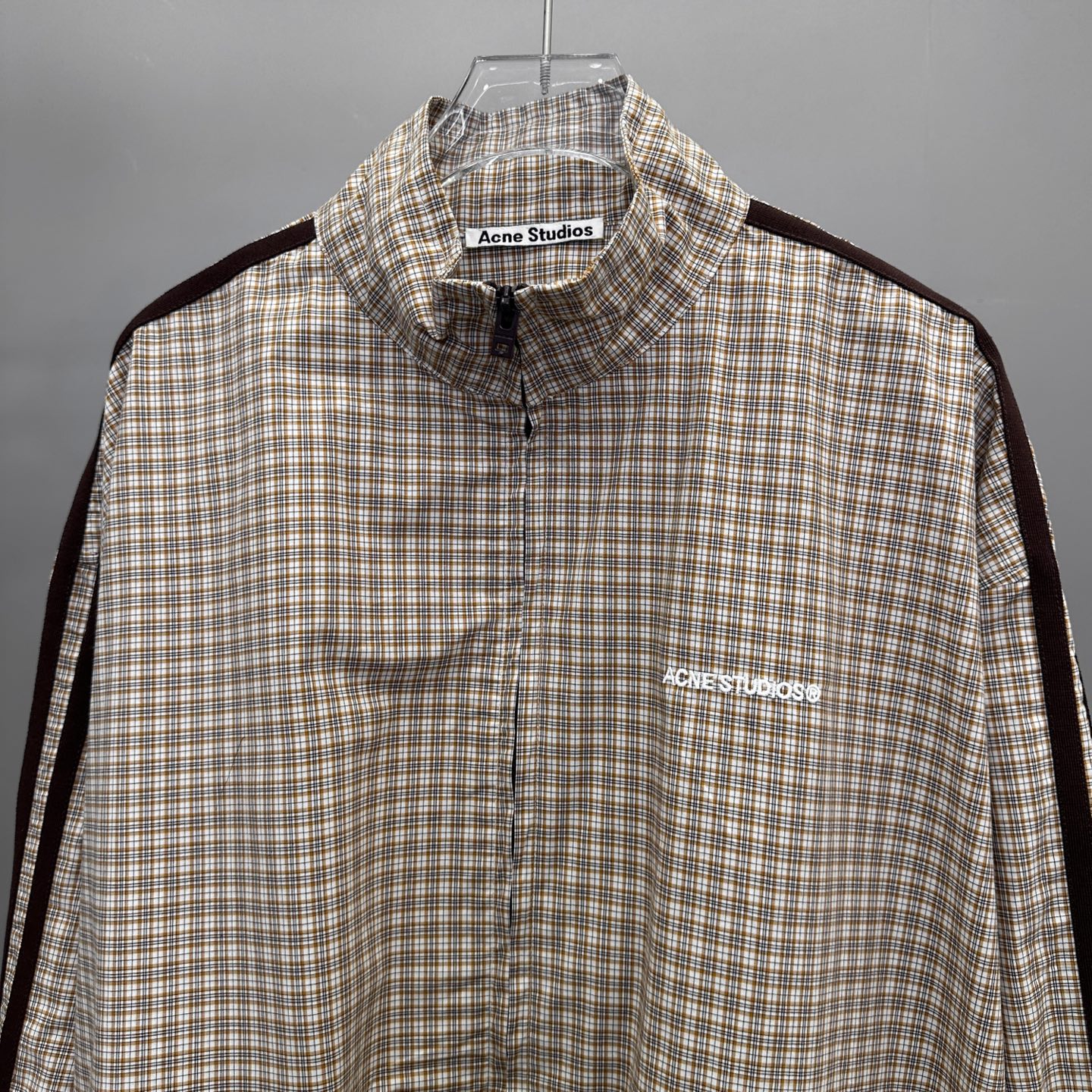  Acne ｜ 新款休闲上衣，经典刺绣标，手工车杠工艺，进口格子全棉面料，男女同款，尺码sml