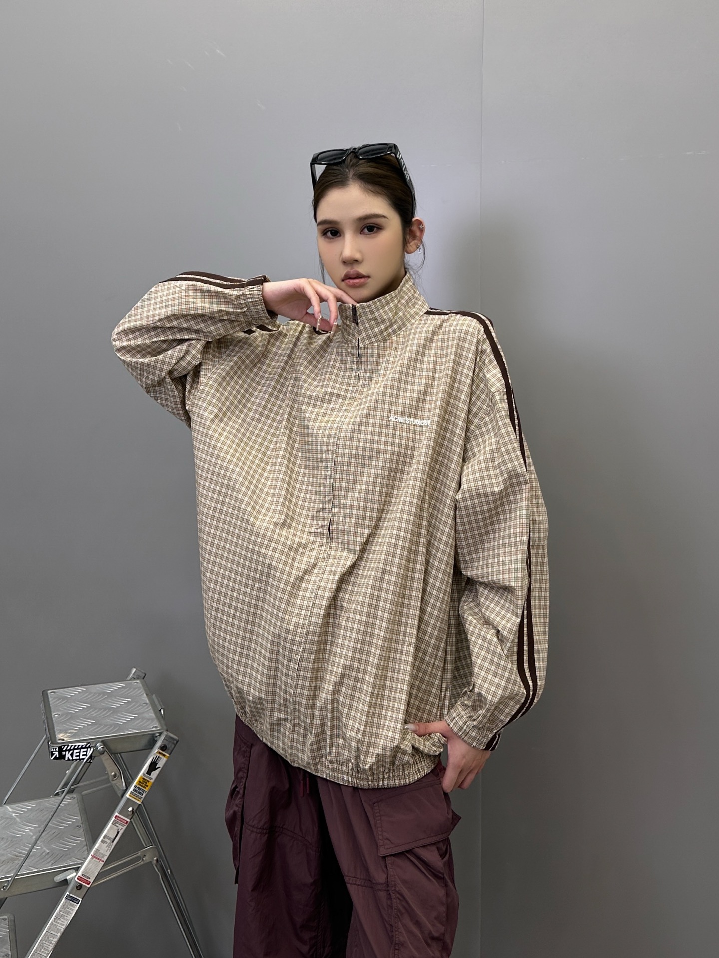  Acne ｜ 新款休闲上衣，经典刺绣标，手工车杠工艺，进口格子全棉面料，男女同款，尺码sml