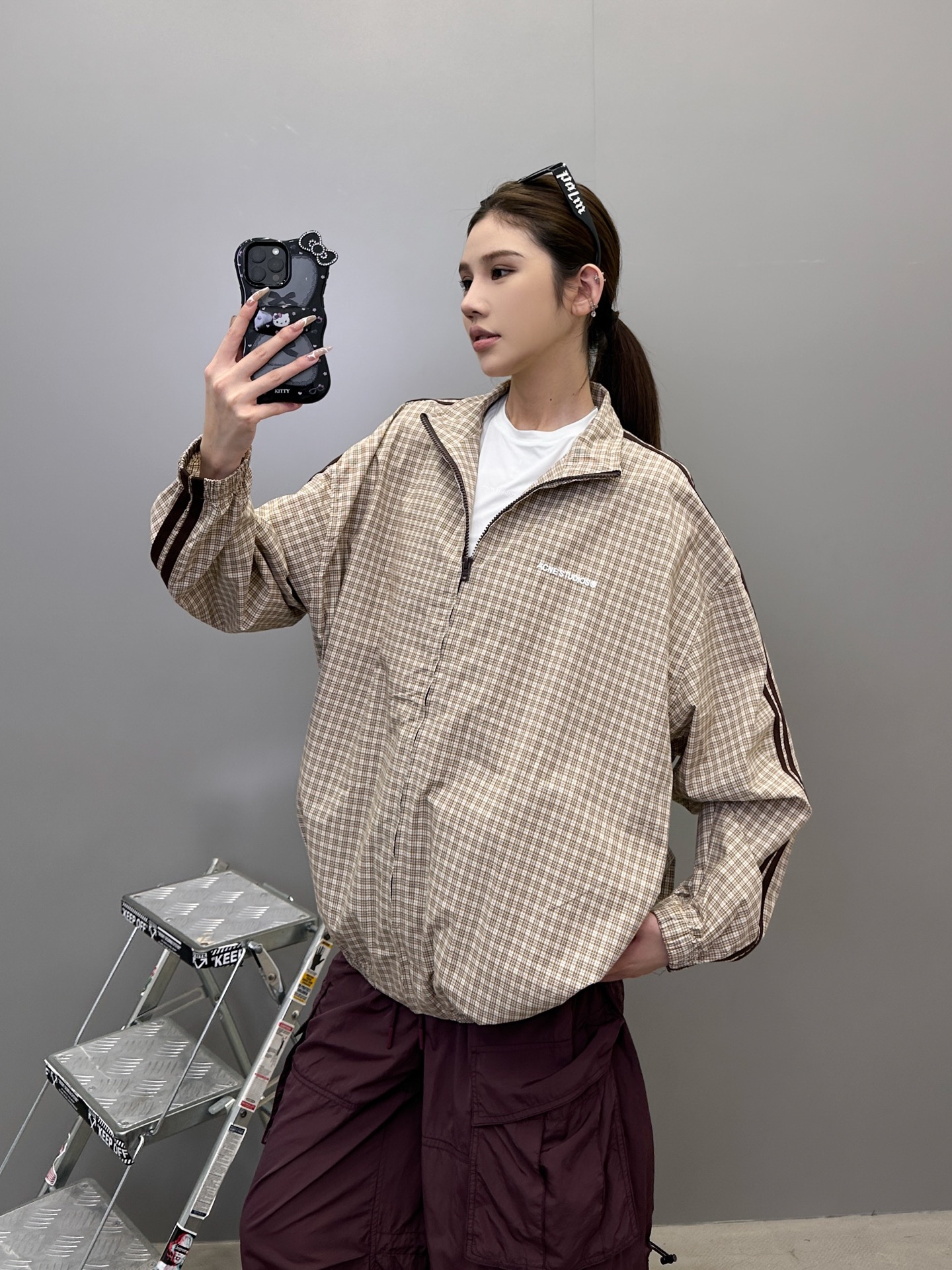  Acne ｜ 新款休闲上衣，经典刺绣标，手工车杠工艺，进口格子全棉面料，男女同款，尺码sml