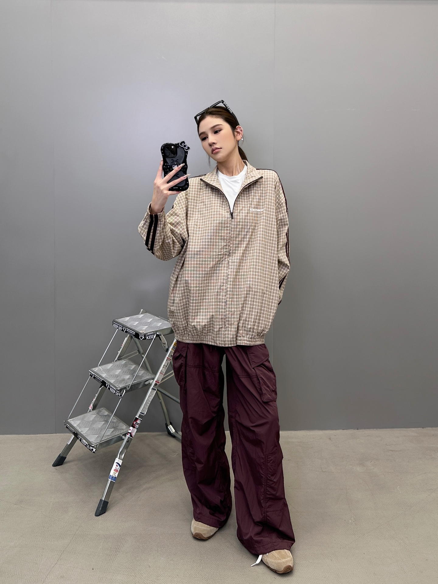  Acne ｜ 新款休闲上衣，经典刺绣标，手工车杠工艺，进口格子全棉面料，男女同款，尺码sml