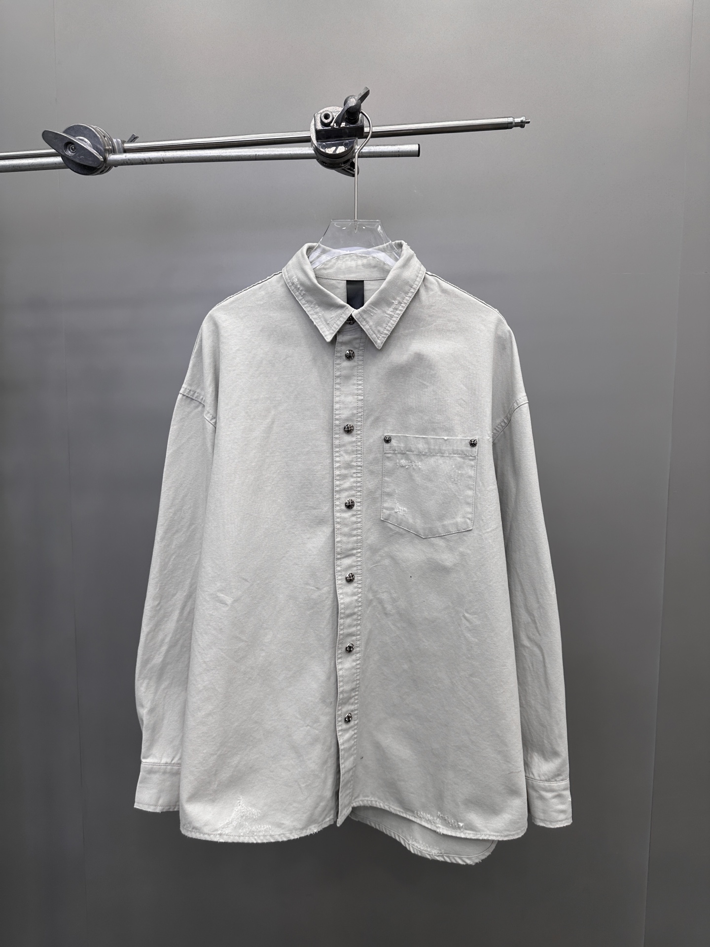  克罗心 ｜ 新款衬衣，成衣洗水吊磨喷色工艺，100%高密棉布，男女同款，尺码sml