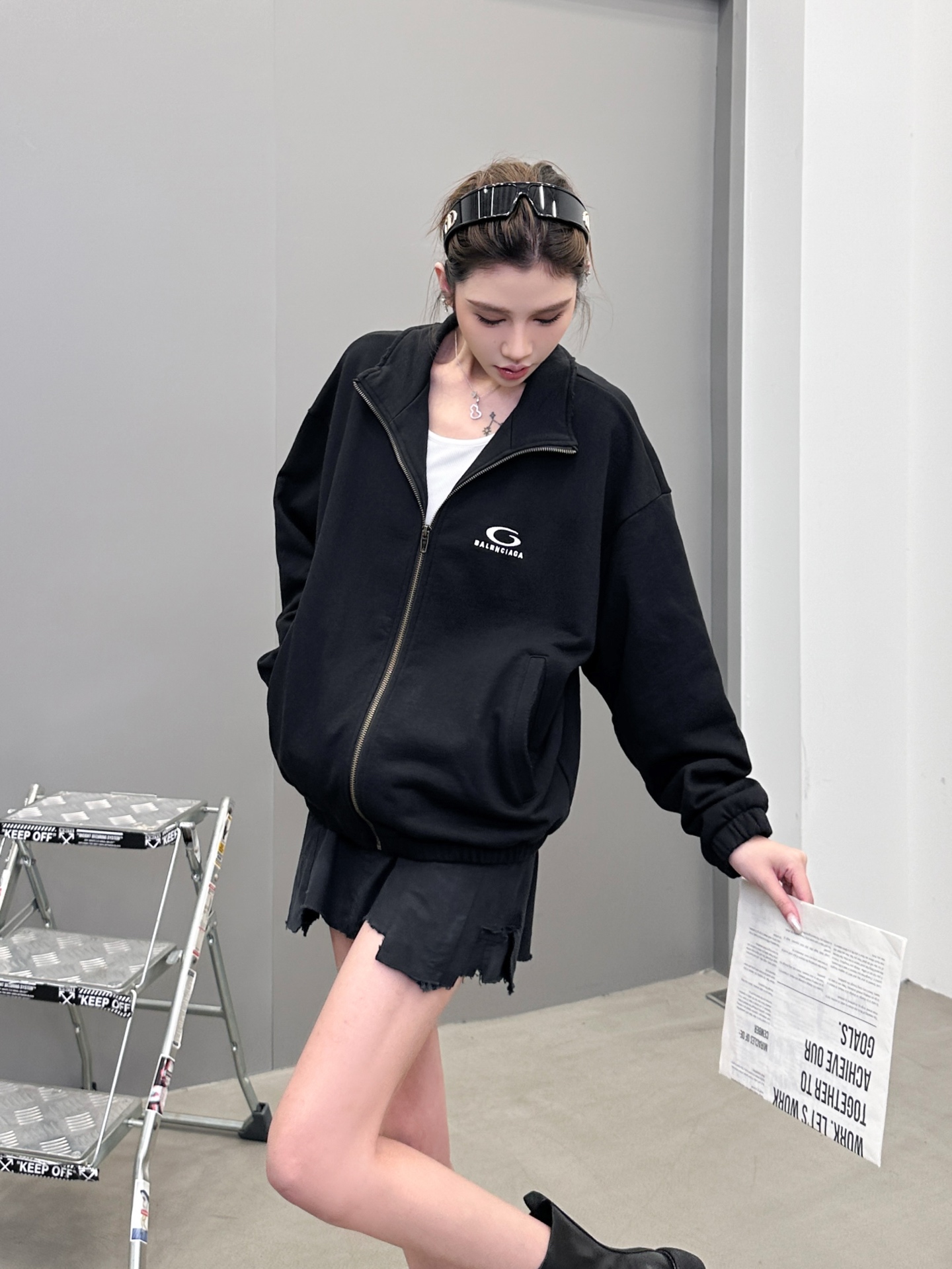  巴黎 ｜ 新款卫衣开衫，成衣洗水吊磨工艺，经典刺绣标，男女同款，尺码sml