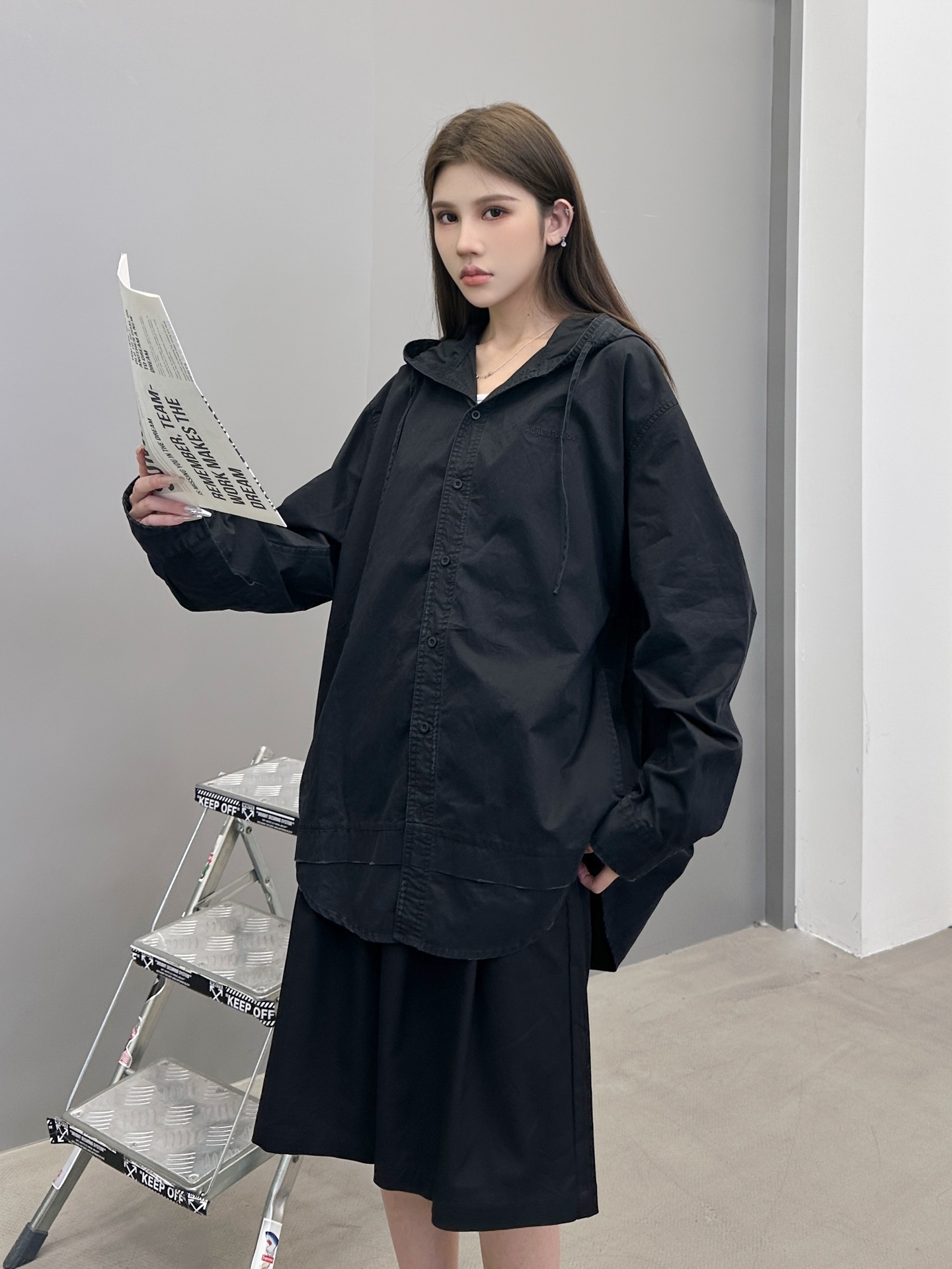  巴黎 ｜ 新款衬衣外套，成衣洗水加经典刺绣标，日本进口高密棉布，男女同款，尺码sml