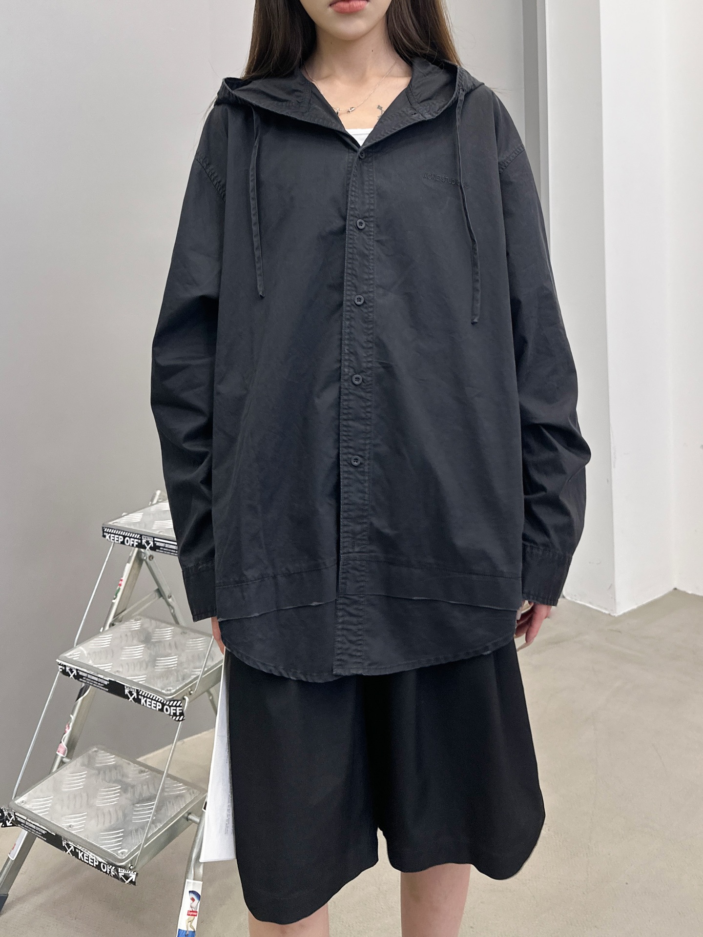  巴黎 ｜ 新款衬衣外套，成衣洗水加经典刺绣标，日本进口高密棉布，男女同款，尺码sml