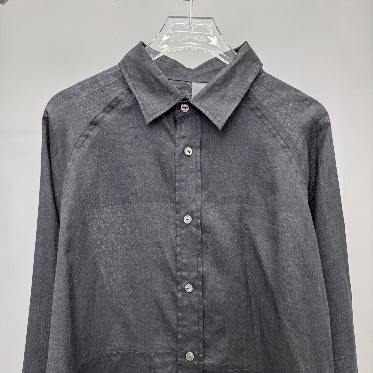  克罗心 ｜ 新款衬衣，日本进口全麻面料，经典五金扣刺绣标，男女同款，尺码sml